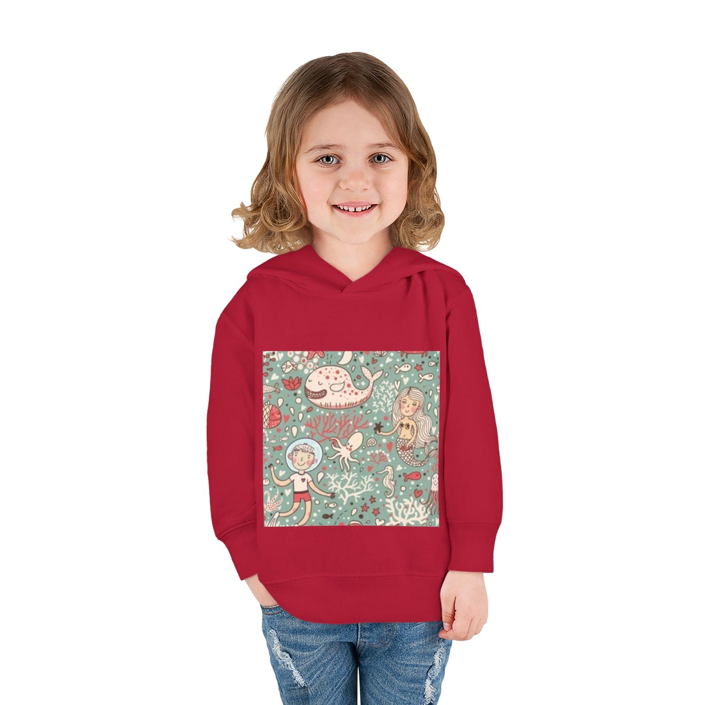 Whimsical Ocean Adventure Toddler Hoodie