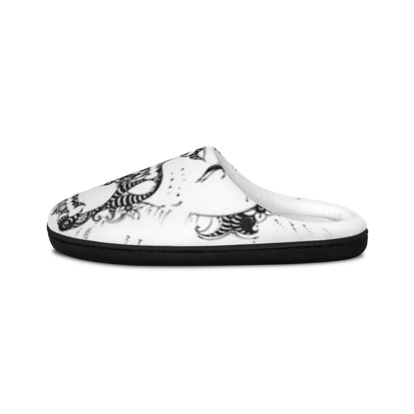 Cozy Men's Indoor Slippers with Unique Artistic Design