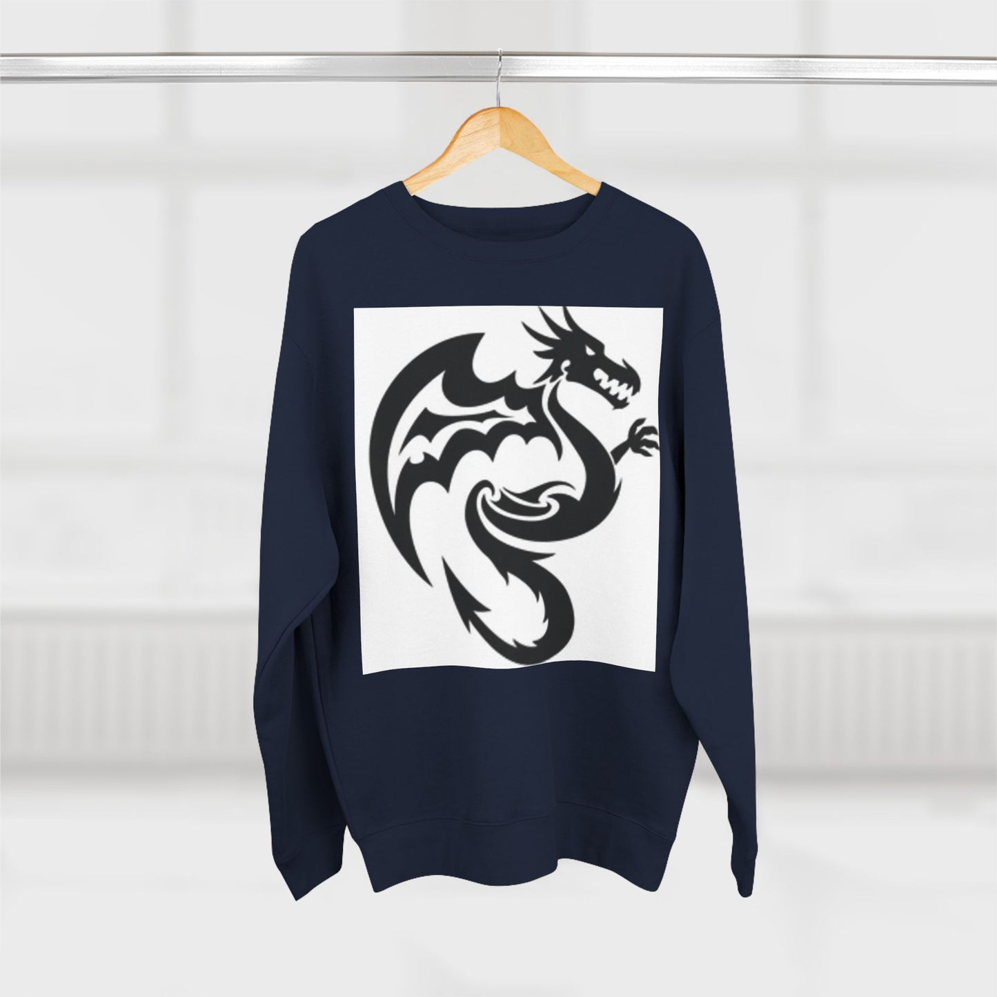 Unisex Dragon Graphic Crewneck Sweatshirt - Stylish & Cozy for Fantasy Lovers