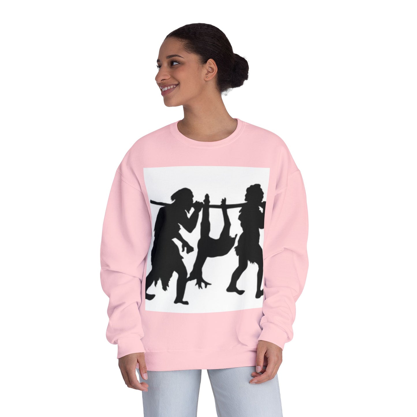 Caveman Humor Unisex Crewneck Sweatshirt - Fun Graphic Design