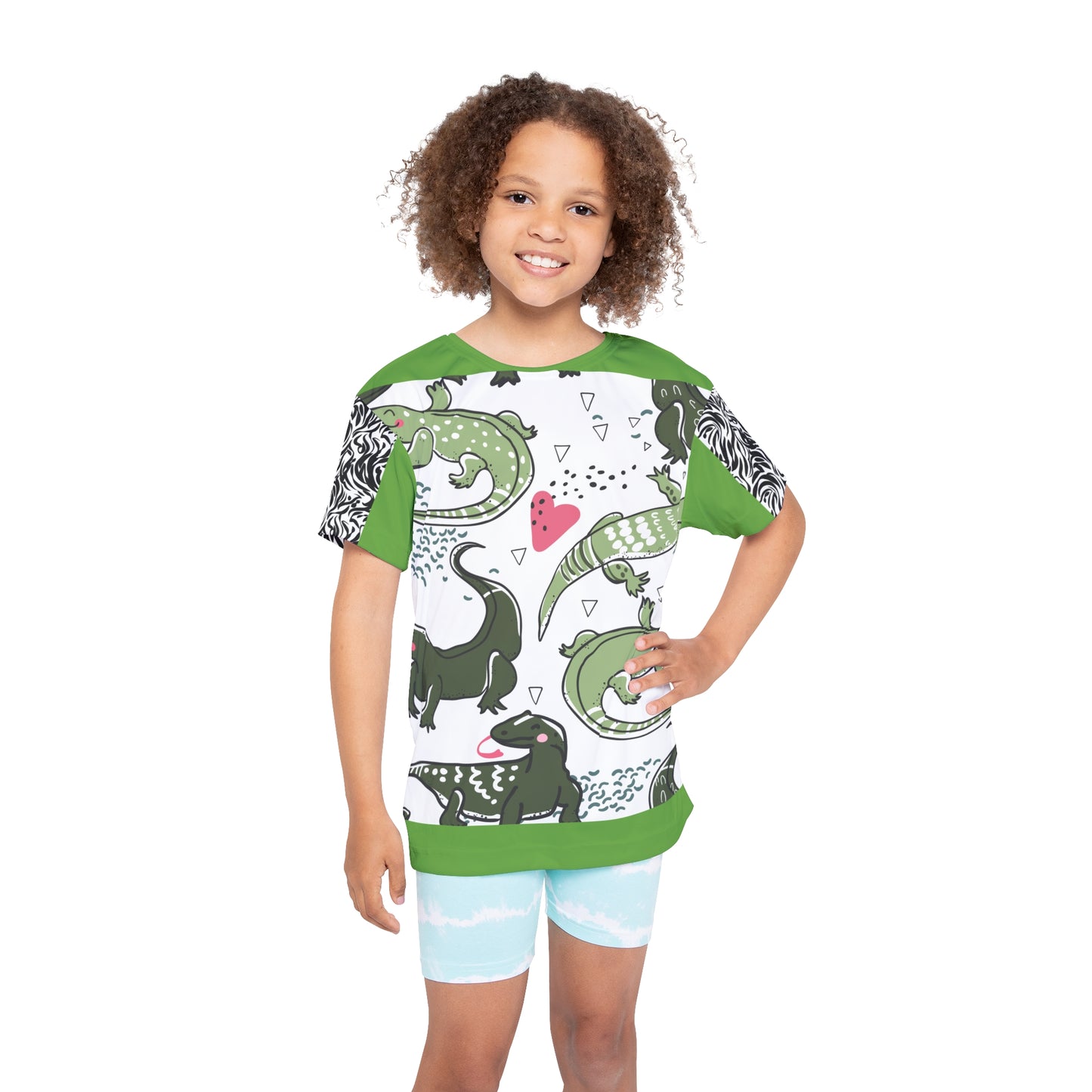 Dinosaur Kids Sports Jersey - Fun Playful Design for Active Adventures