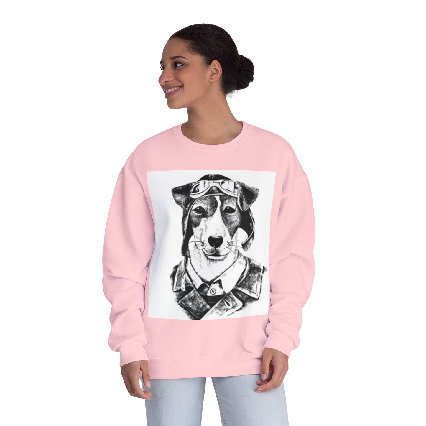 Pilot Dog Unisex Crewneck Sweatshirt - Cozy Pet Lover's Gift