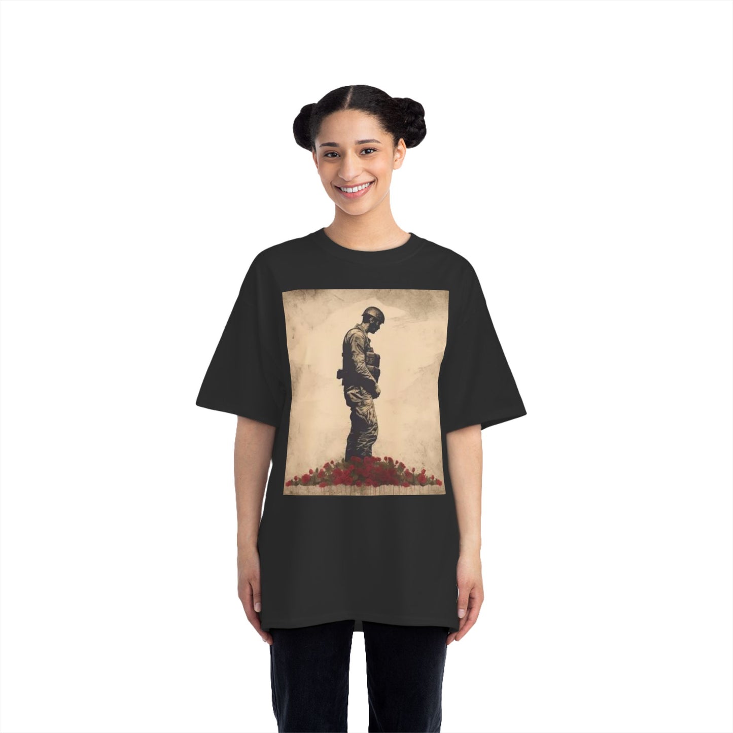 Patriotic Soldier Graphic Tee - Remembrance & Honor