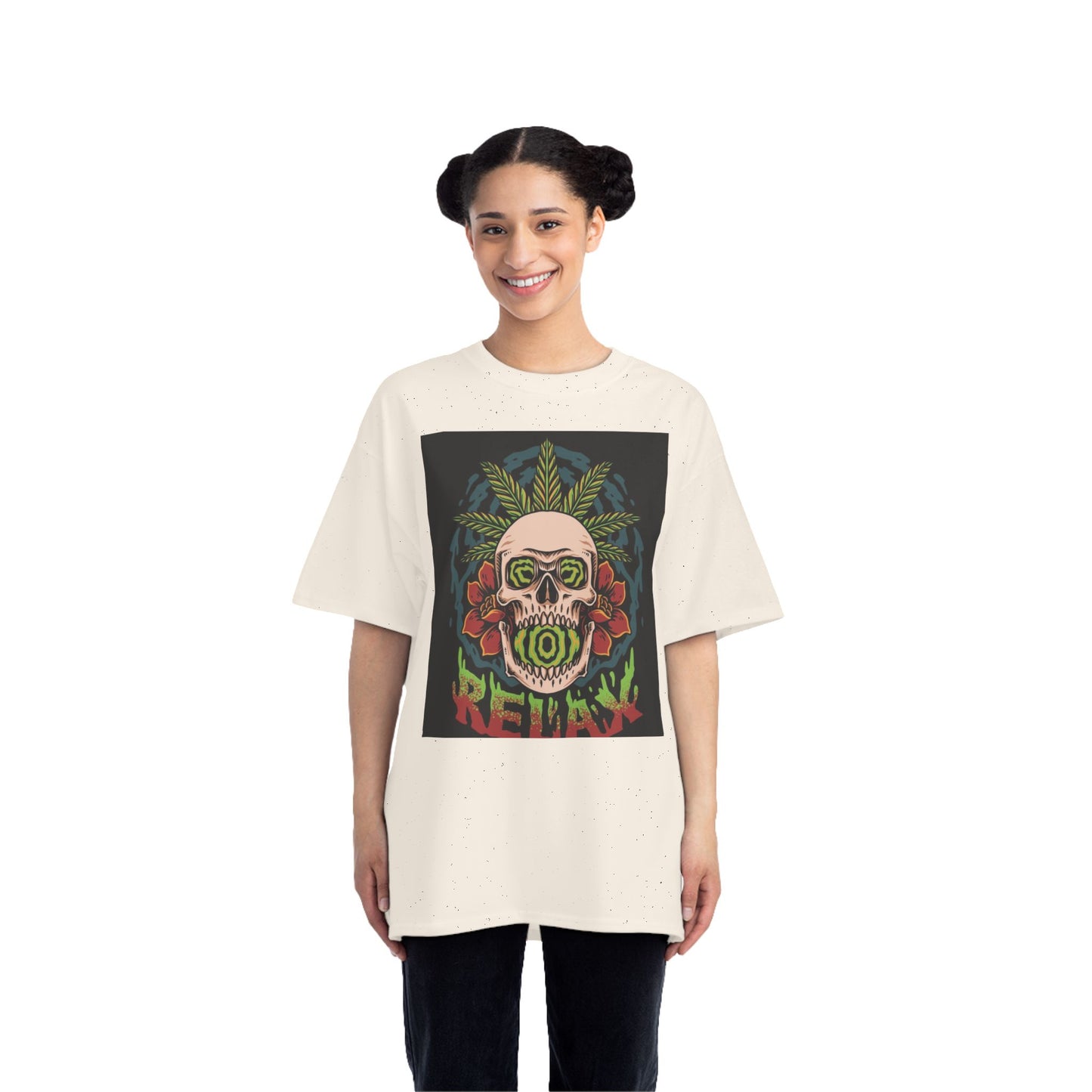 Relax Skull Graphic Tee - Perfect for Festivals and Casual Days