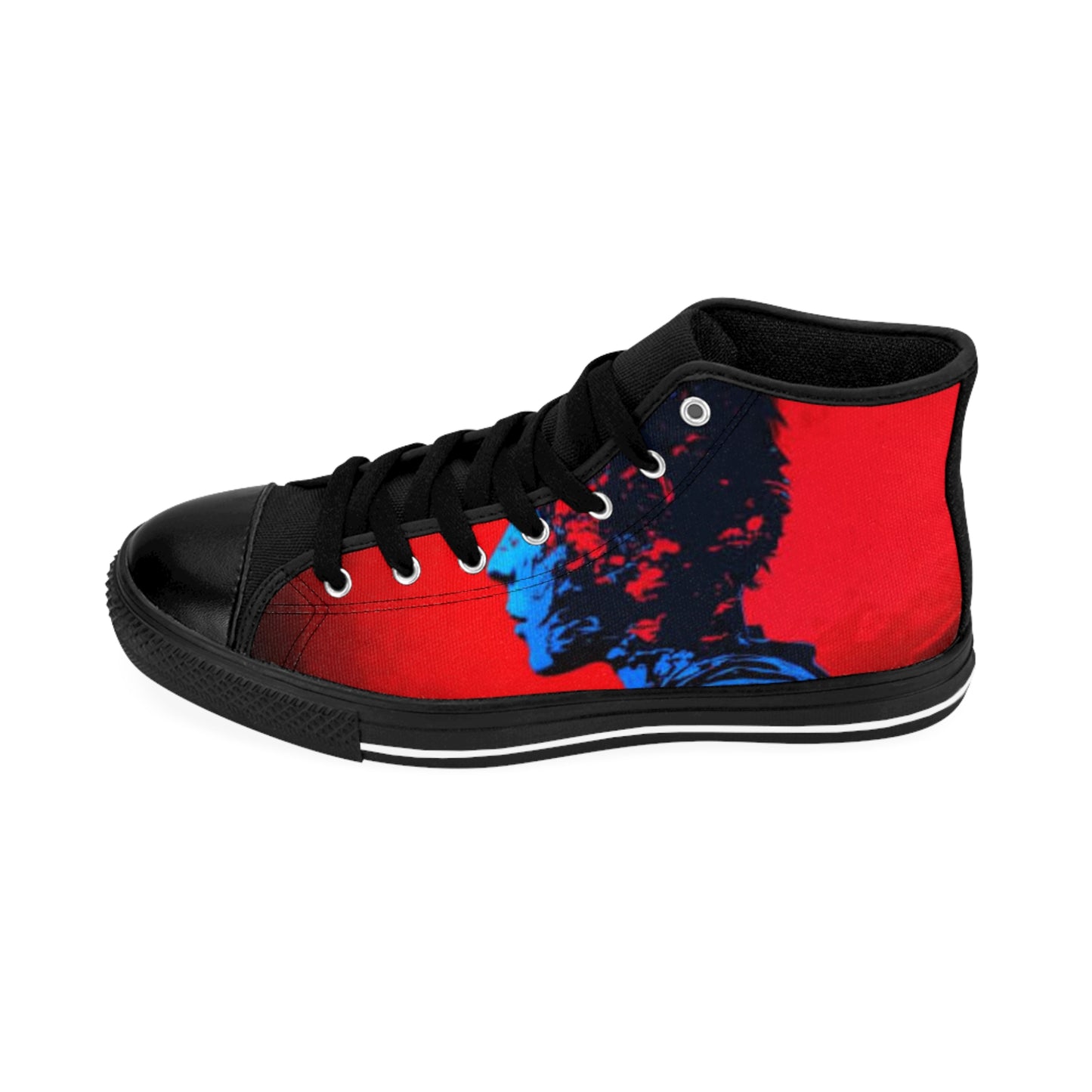 Stylish High-Top Sneakers with Artistic Design for Women