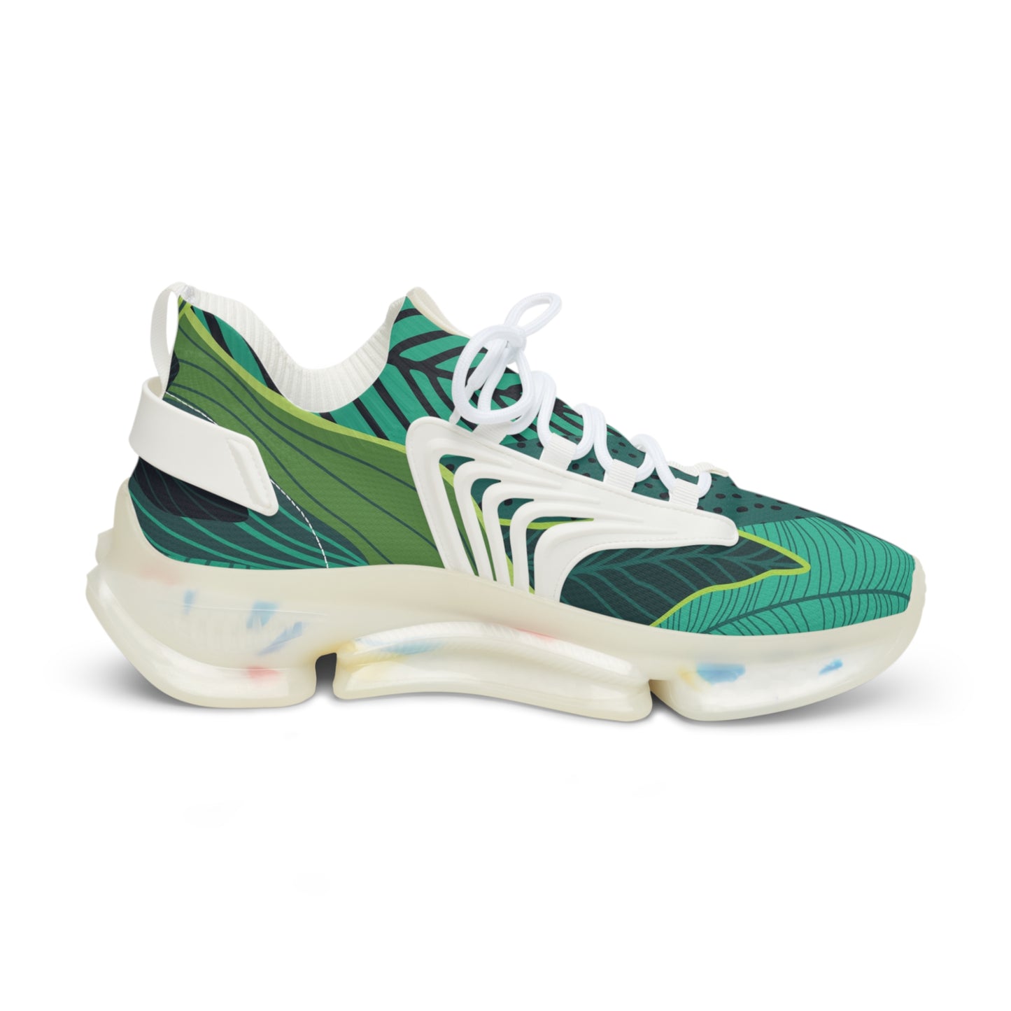 Tropical Men's Mesh Sneakers - Eco-Friendly Athletic Shoes for Outdoor Adventures