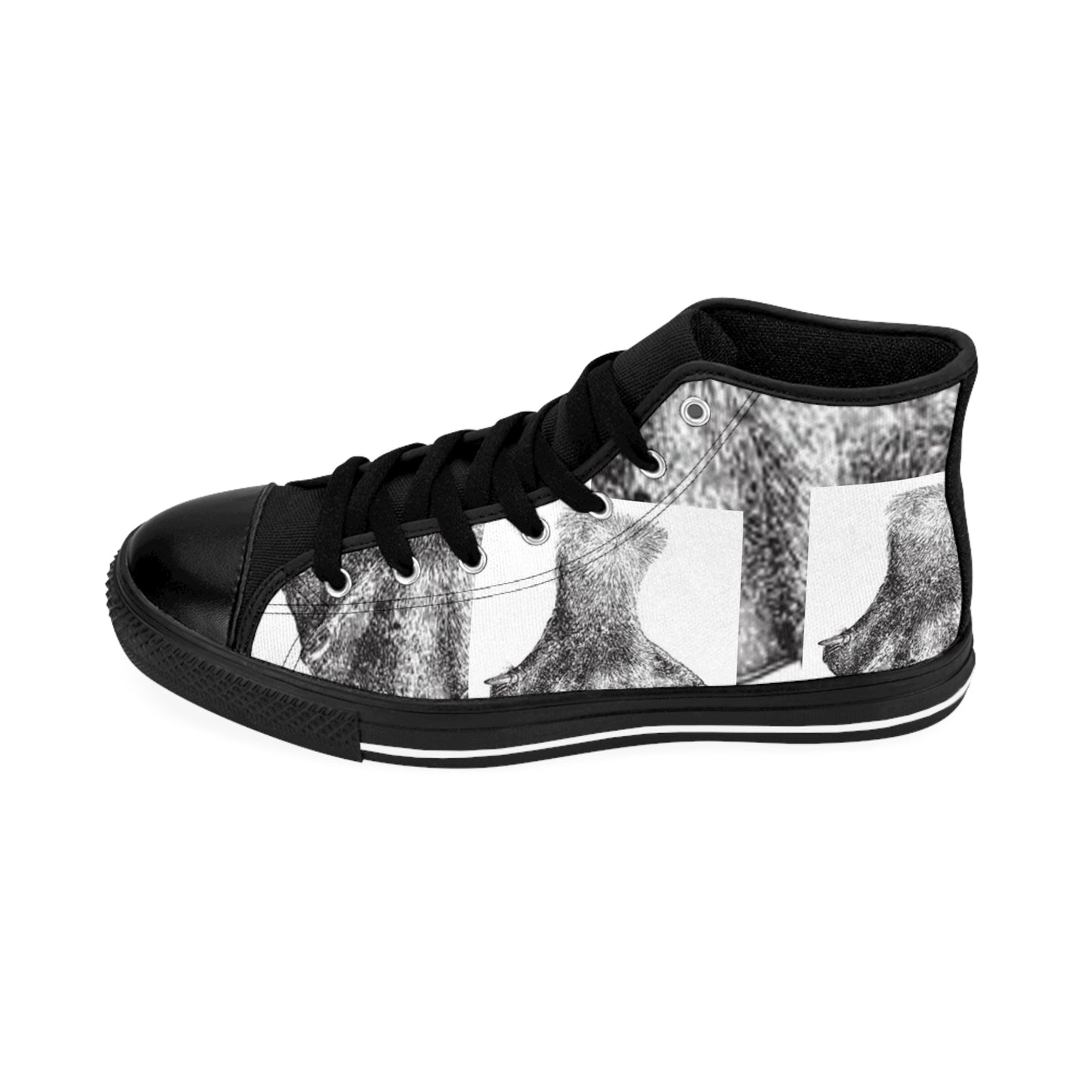 Vintage-Style High-Top Sneakers | Classic Mens Footwear with Unique Design