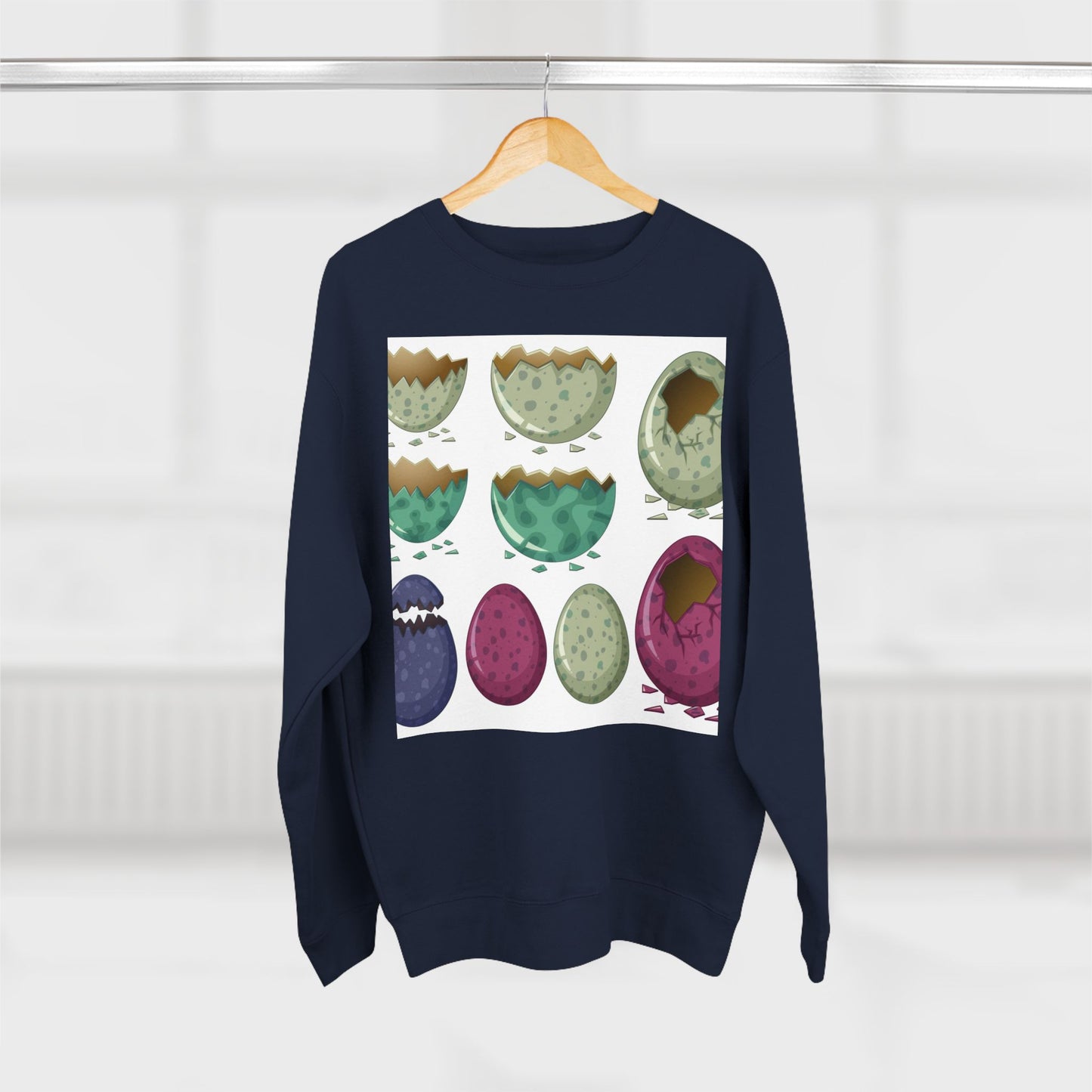 Whimsical Dinosaur Egg Unisex Crewneck Sweatshirt