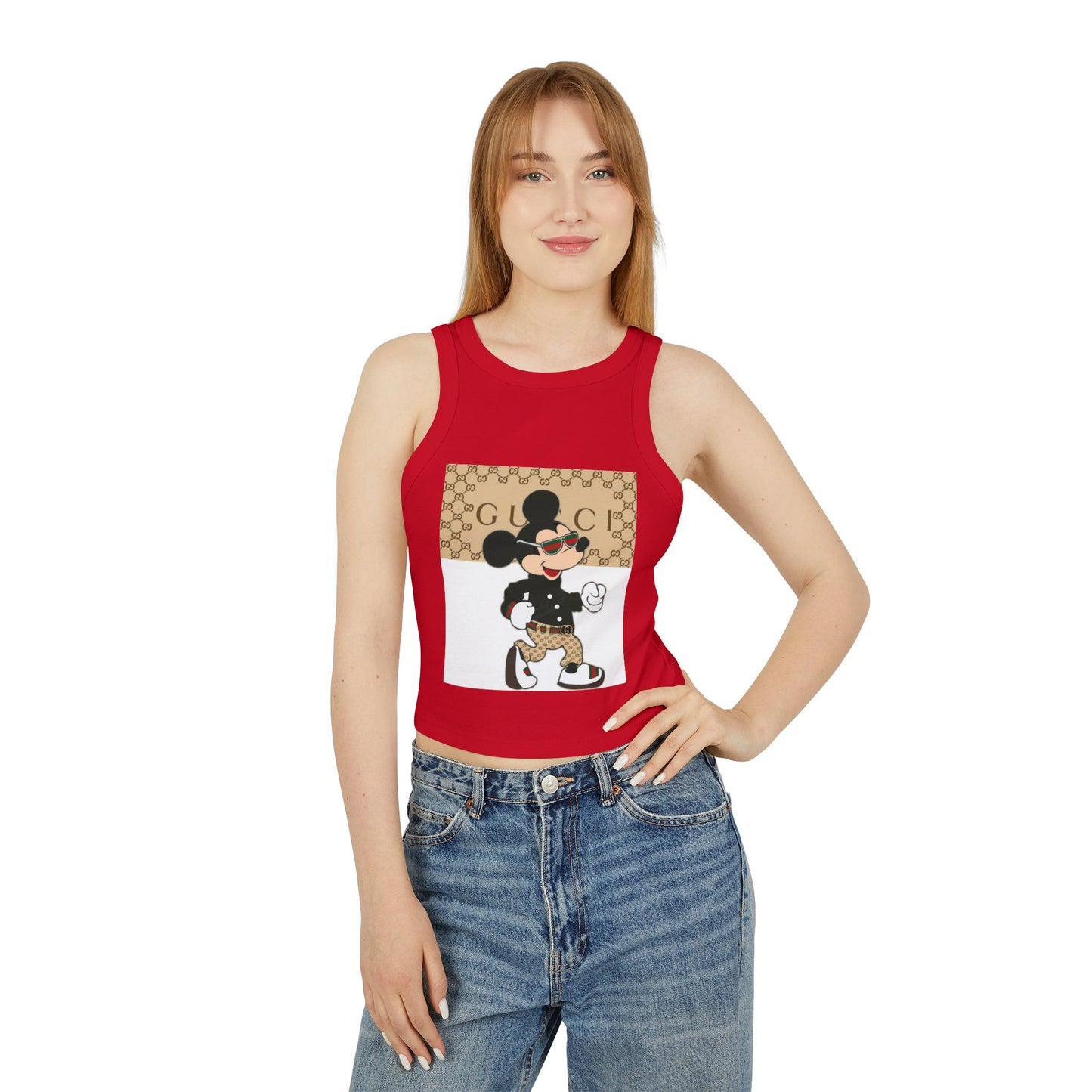 Women's Micro Rib Racer Tank Top