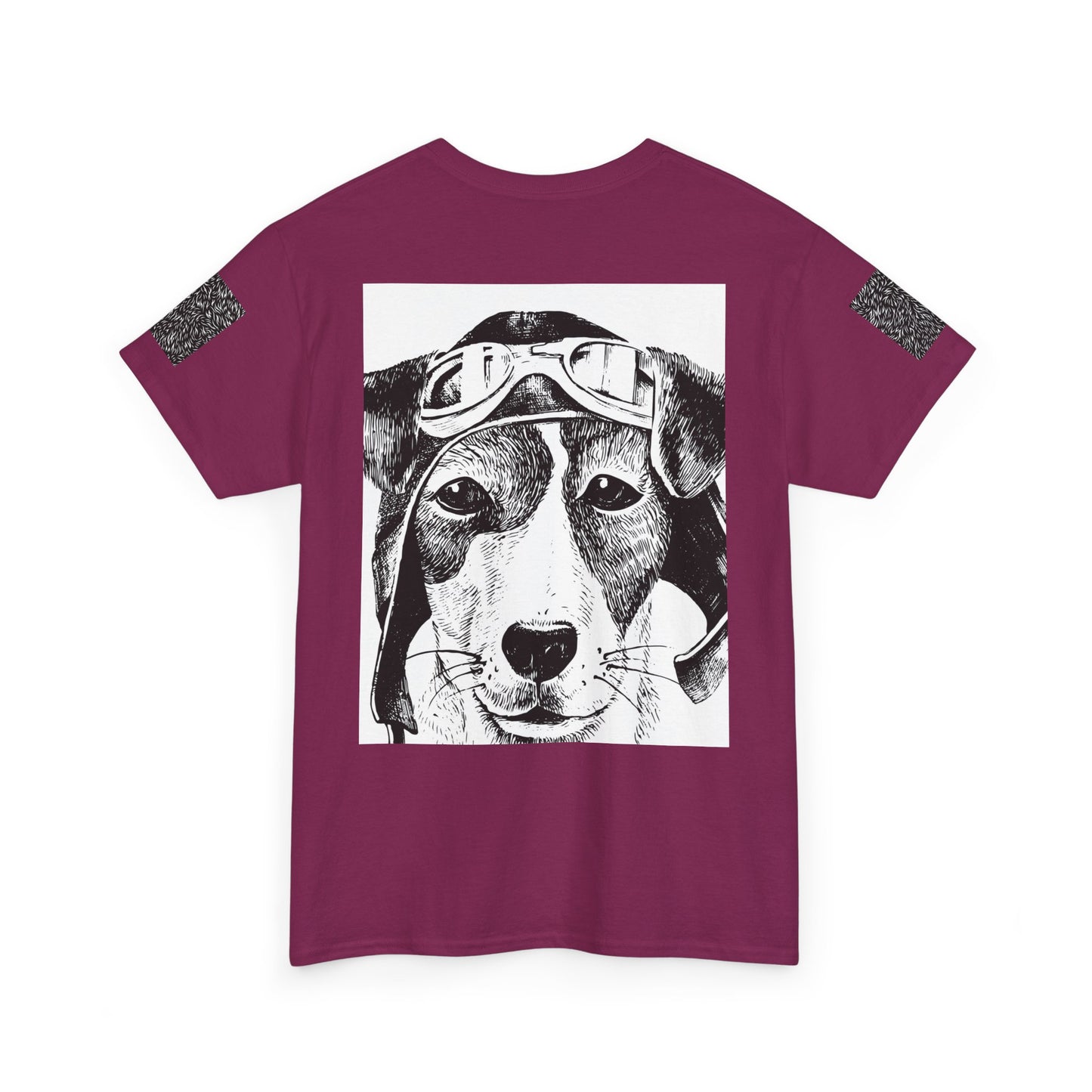 Vintage Aviator Dog Unisex Heavy Cotton Tee