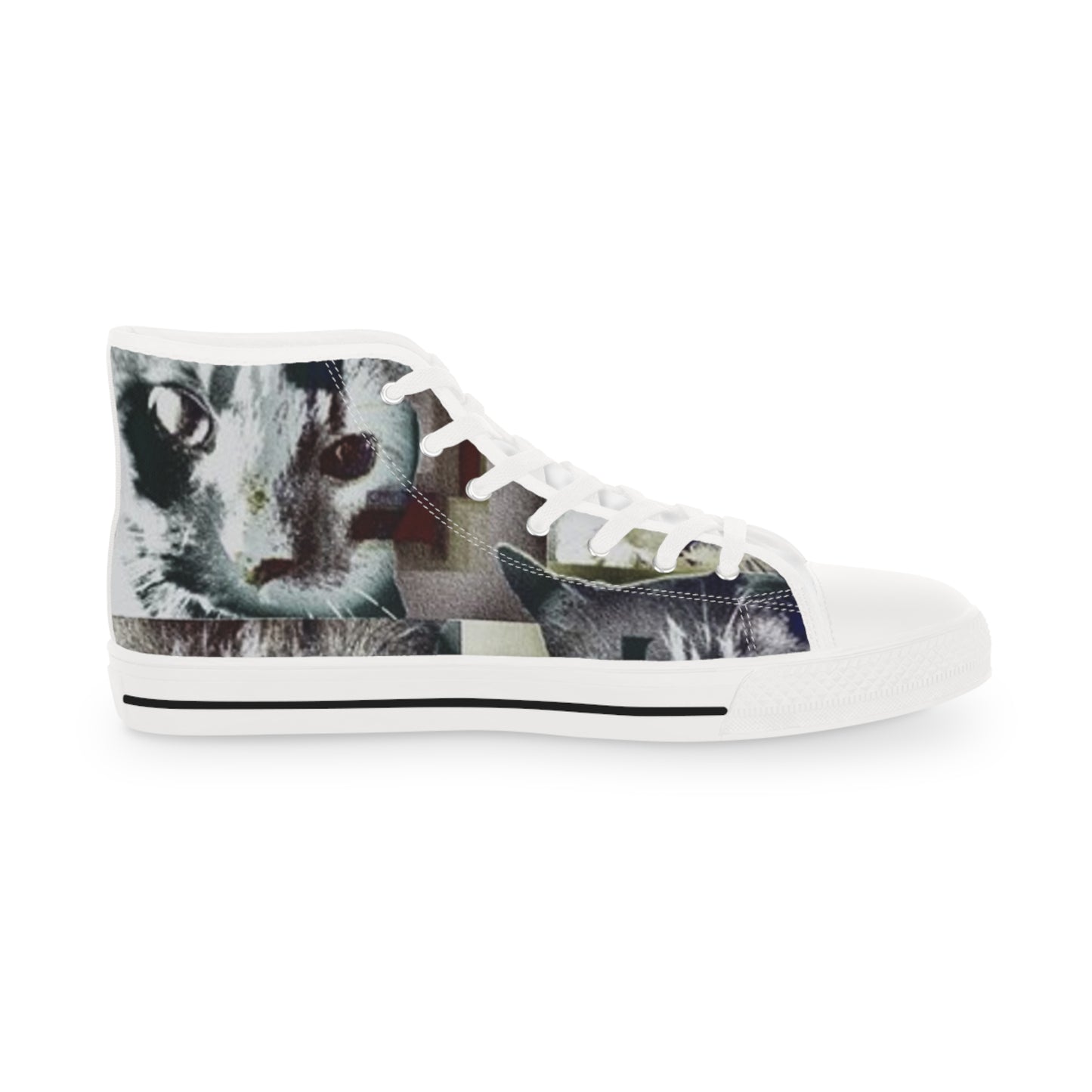 Cat-Themed High Top Sneakers for Animal Lovers