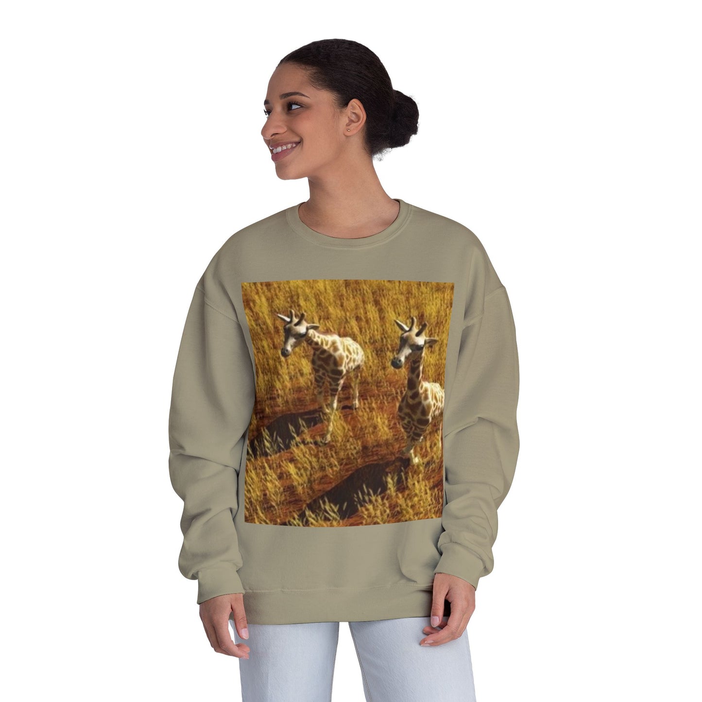 Giraffe Inspired Cozy Sweatshirt - Perfect for Wildlife Lovers
