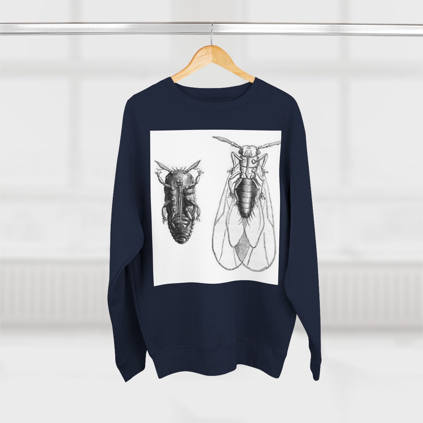Unisex Insect Art Crewneck Sweatshirt - Nature Lovers Gift