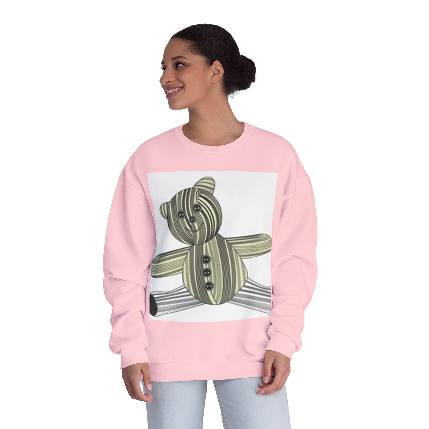 Cozy Teddy Bear Graphic Sweatshirt - Perfect for All Ages