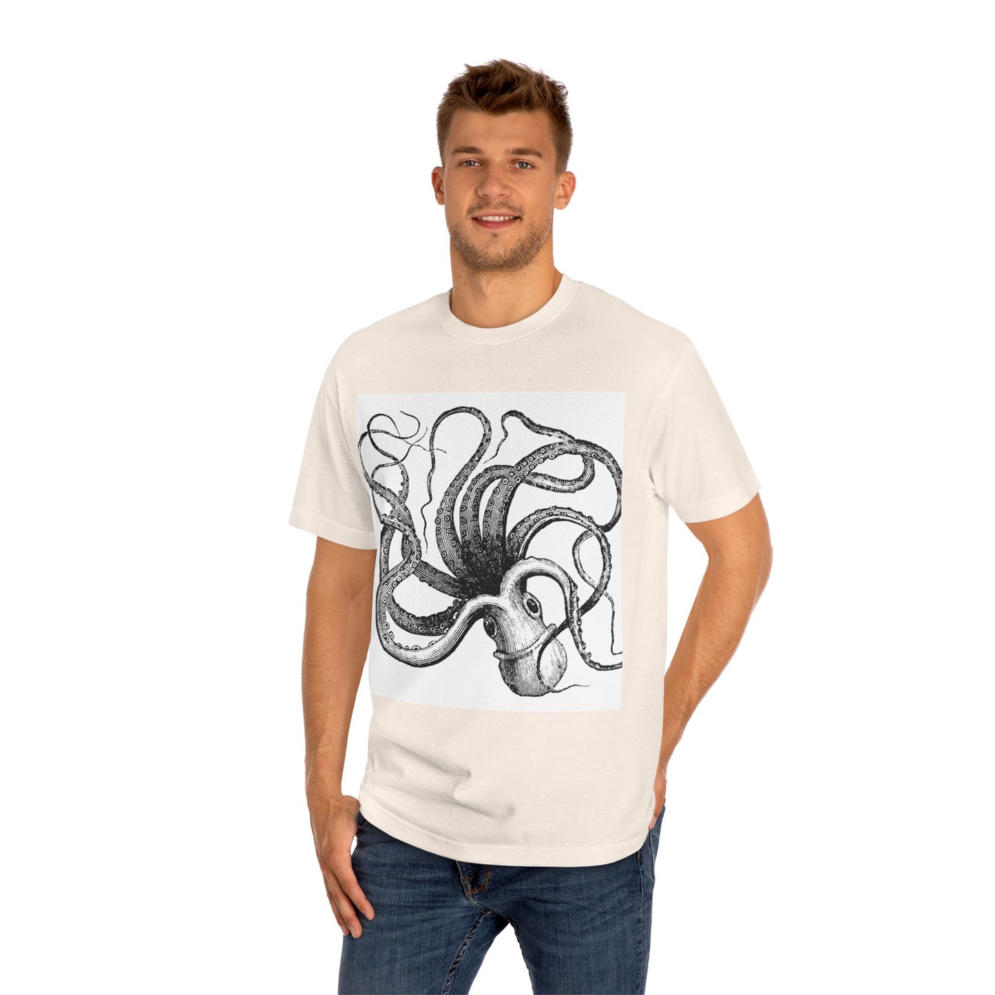 Octopus Graphic Unisex Classic Tee - Nautical Vibe Perfect for Ocean Lovers