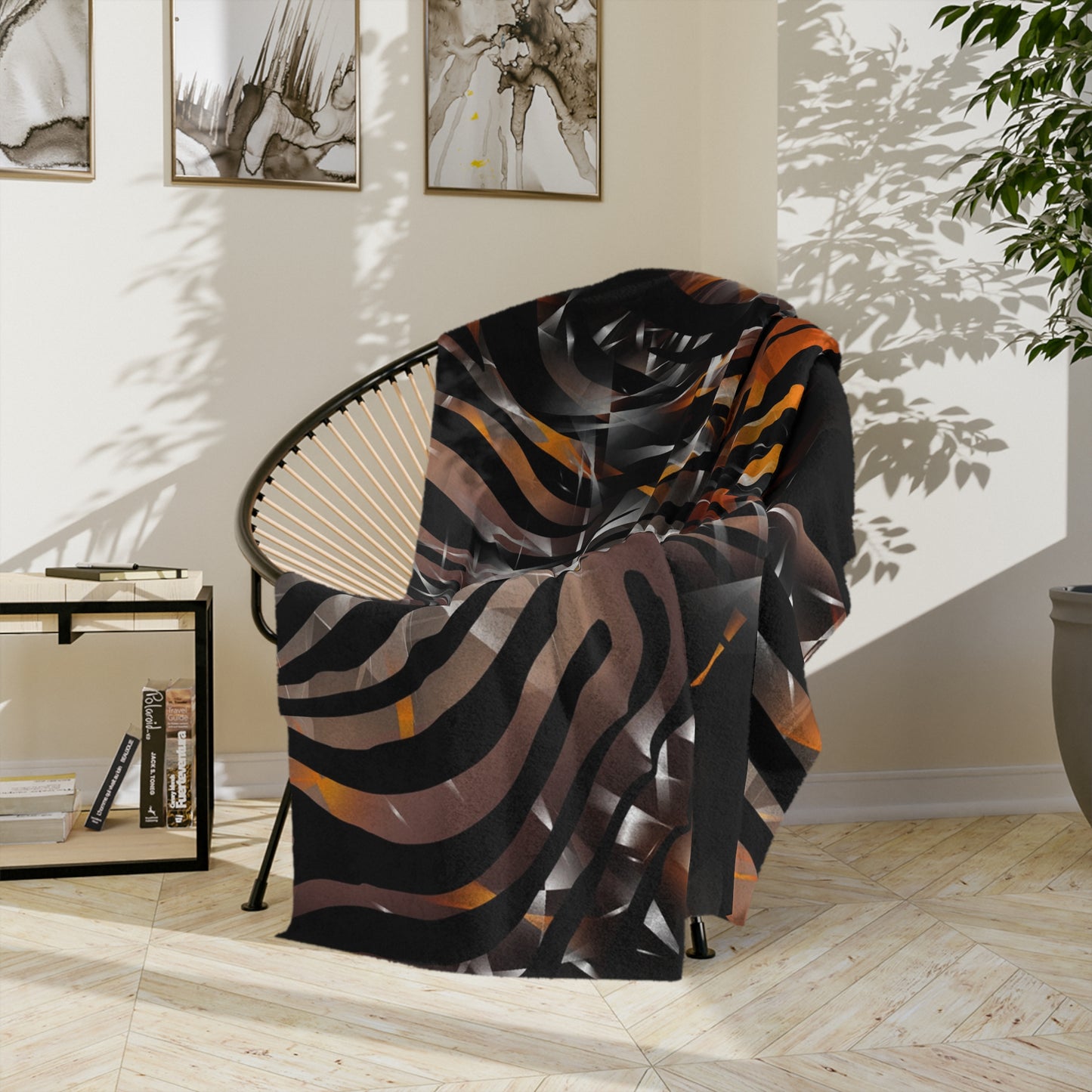 Bold Zebra Print Velveteen Microfiber Blanket - Cozy & Stylish Home Decor