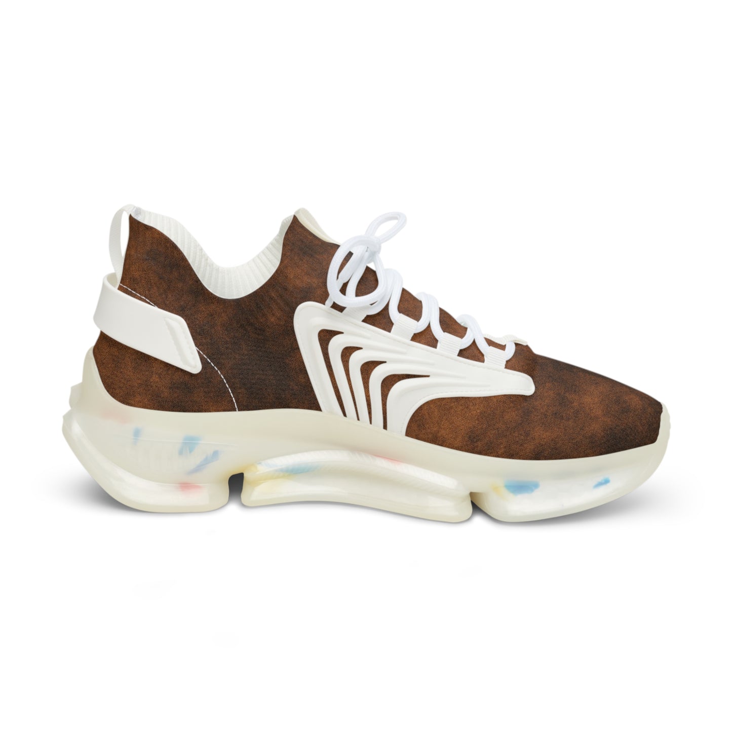 Men's Casual Mesh Sneakers - Stylish Brown Athletic Footwear