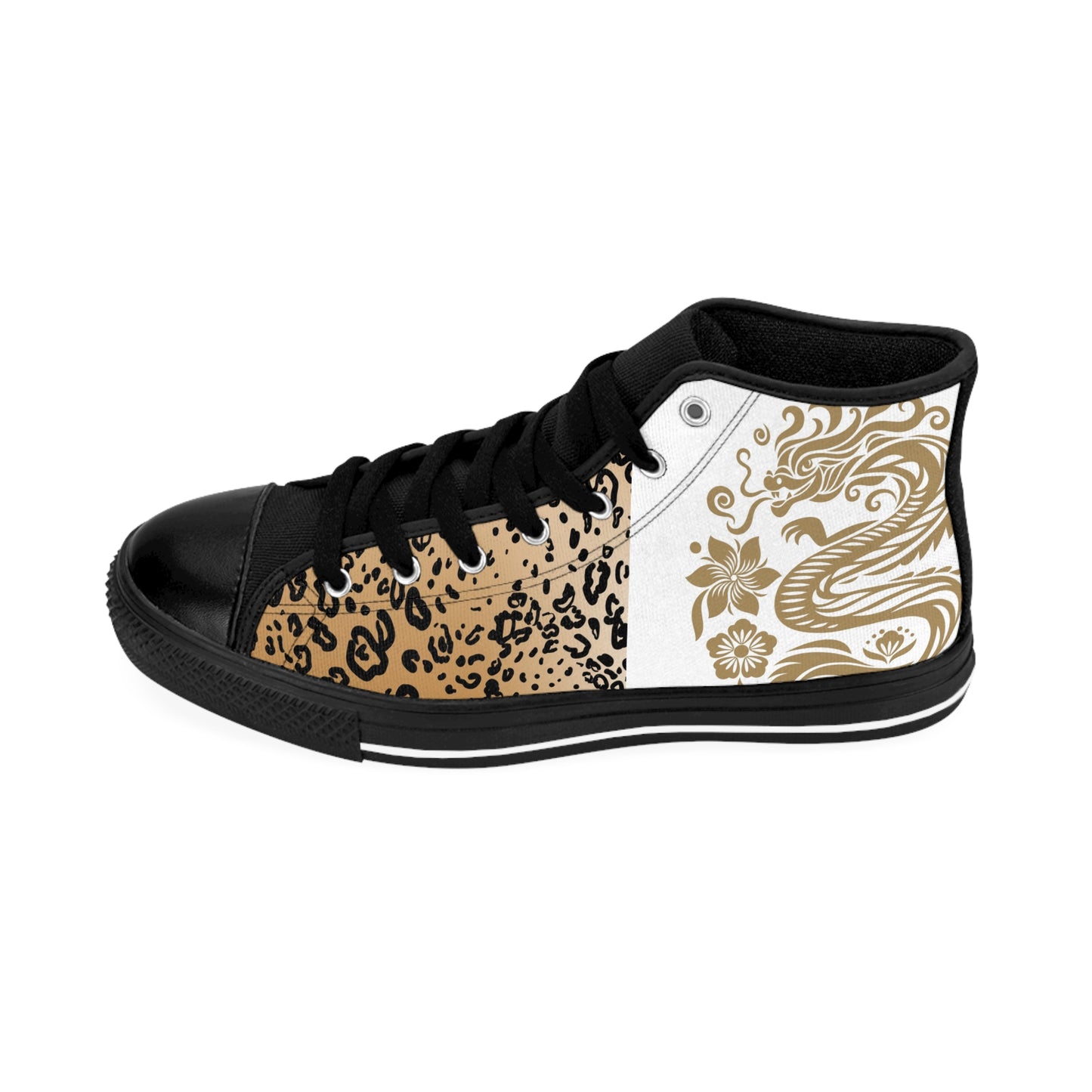 Stylish High-Top Sneakers with Unique Design - Versatile Footwear for Everyday Adventures