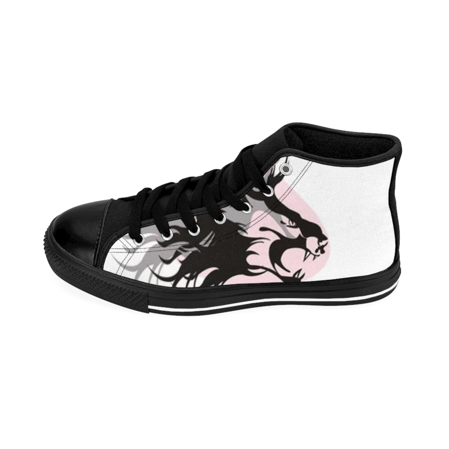 Unique Turtle Print High-Top Sneakers for Men - Stylish and Comfortable Footwear
