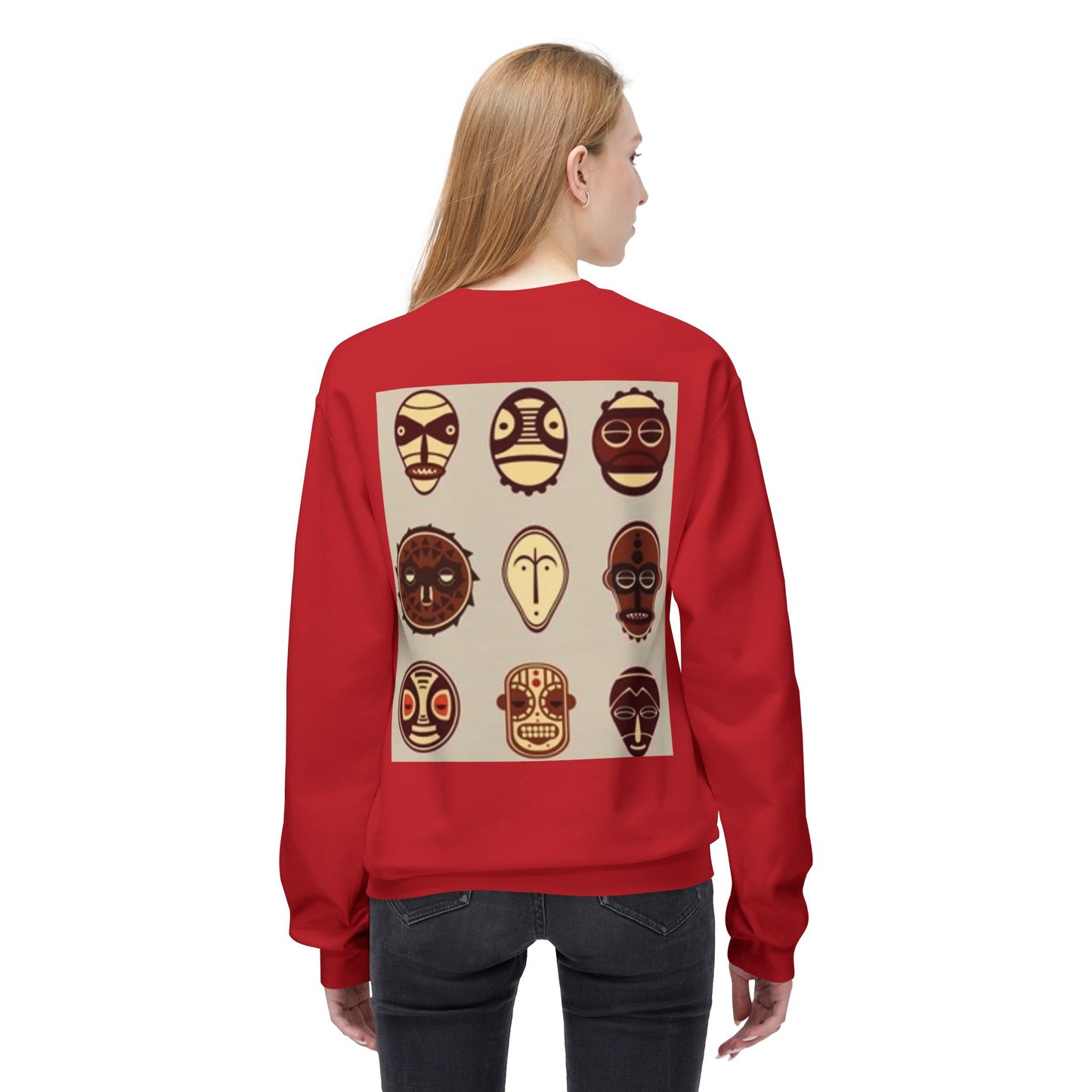 Artistic Horse Illustration Fleece Crewneck Sweatshirt - Unisex