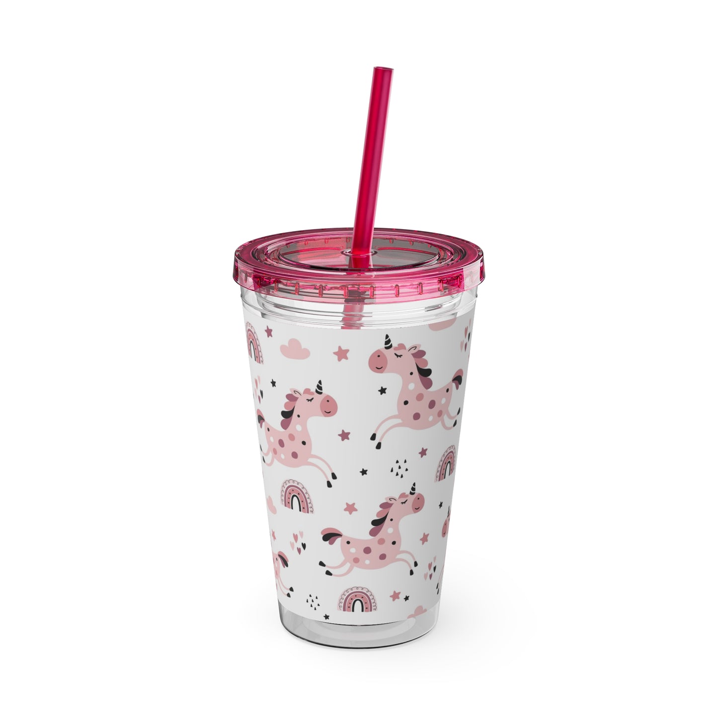 Sunsplash Unicorn Tumbler – 16oz Drinkware with Straw, Perfect for Kids & Unicorn Lovers