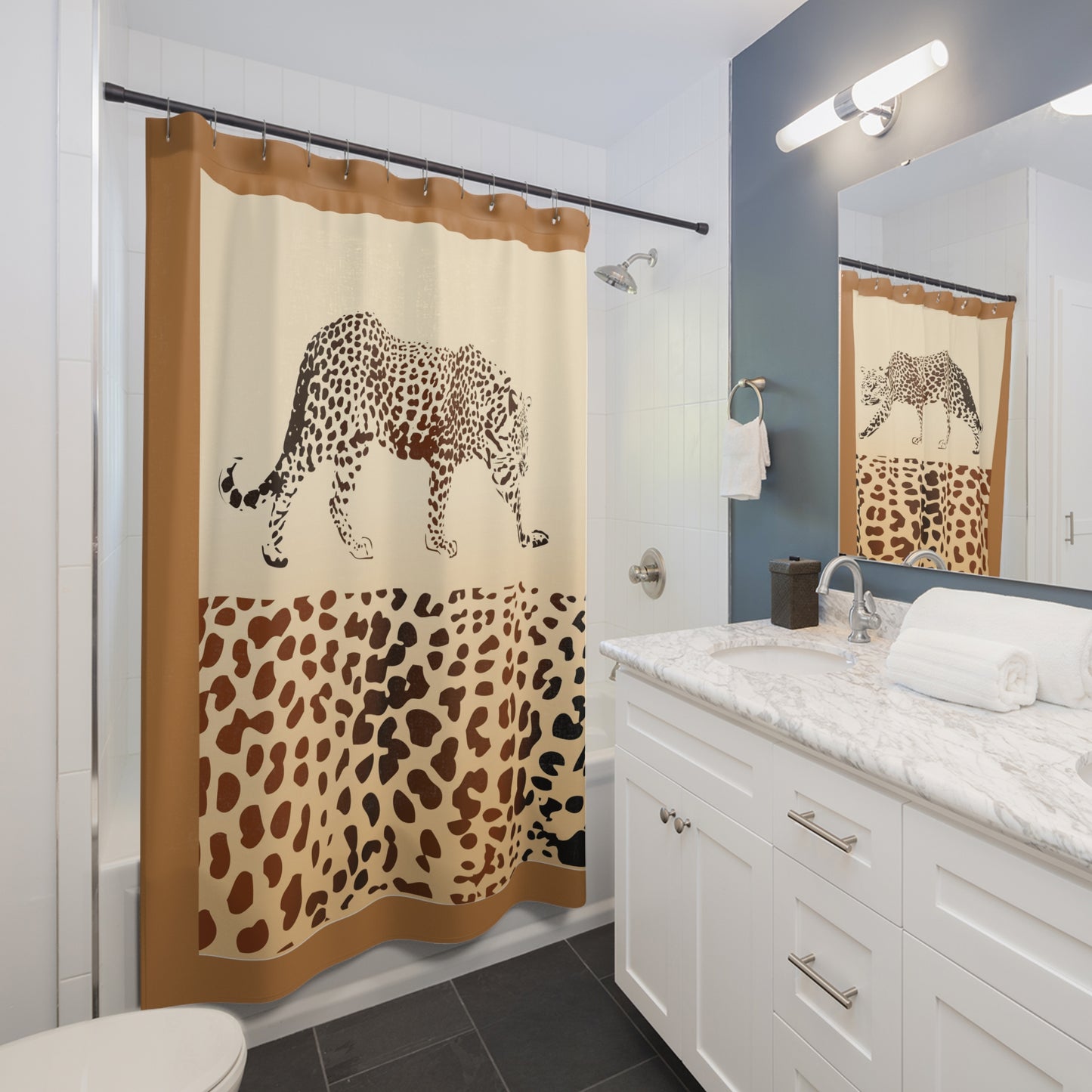 Modern Rhino Shower Curtain - Stylish Bathroom Decor
