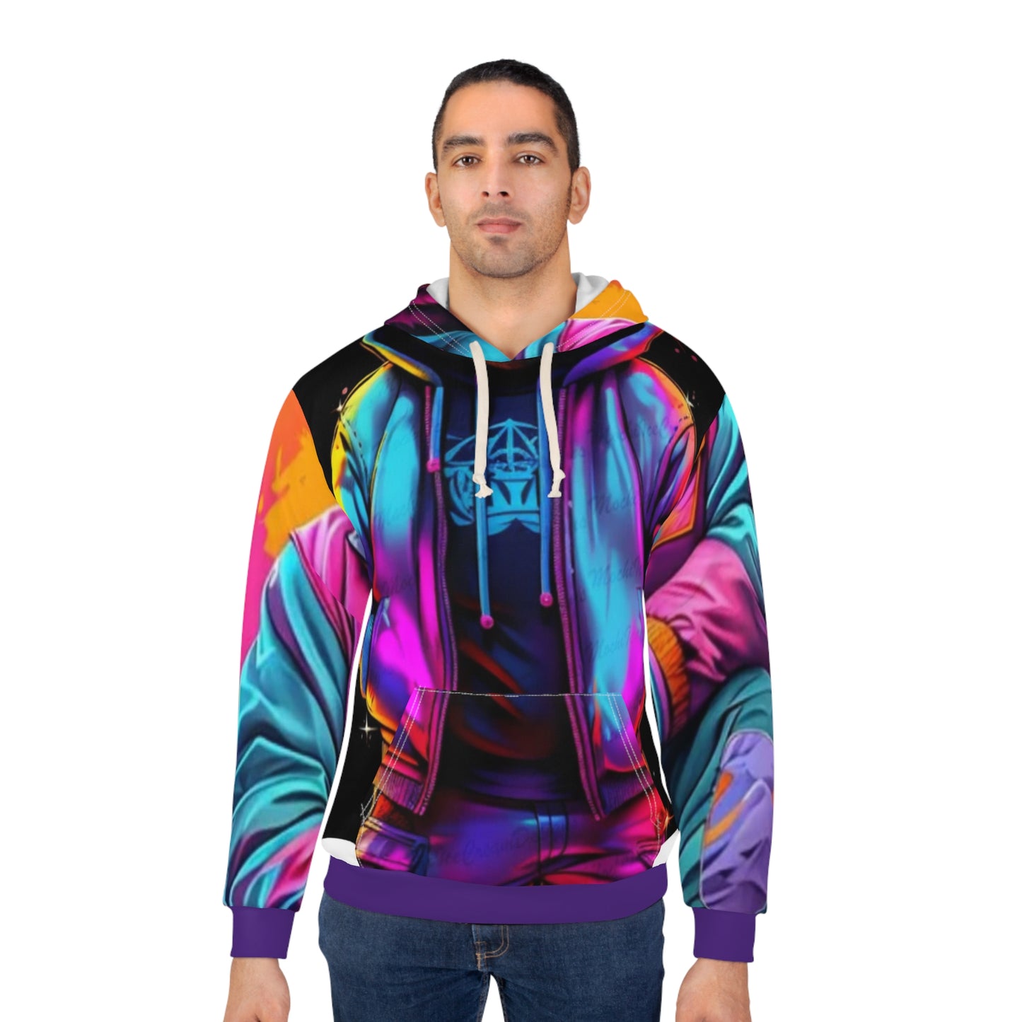 Vibrant Bear Graphic Unisex Pullover Hoodie - Streetwear Style