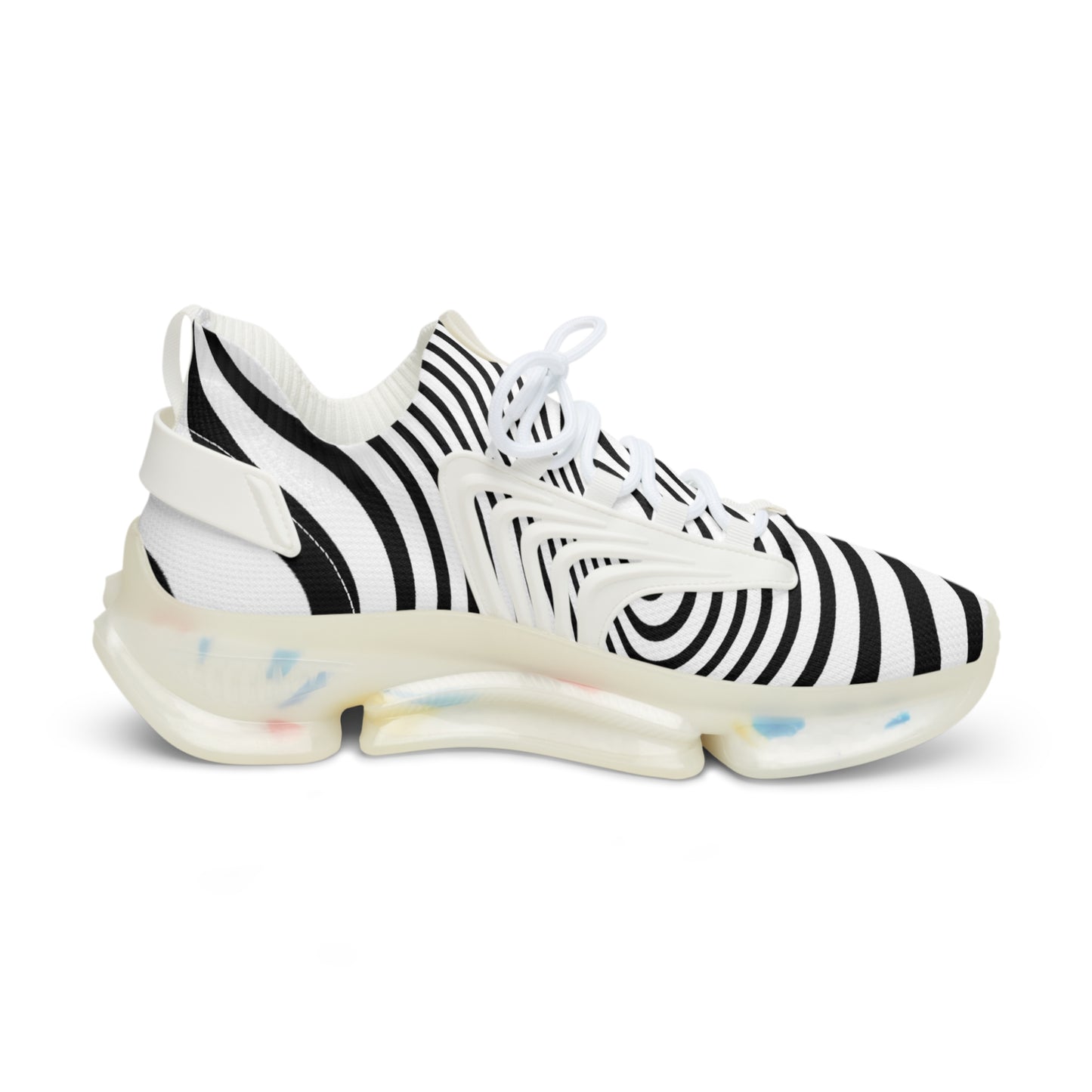 Men's Zebra Striped Mesh Sneakers - Stylish & Breathable Footwear for Every Occasion