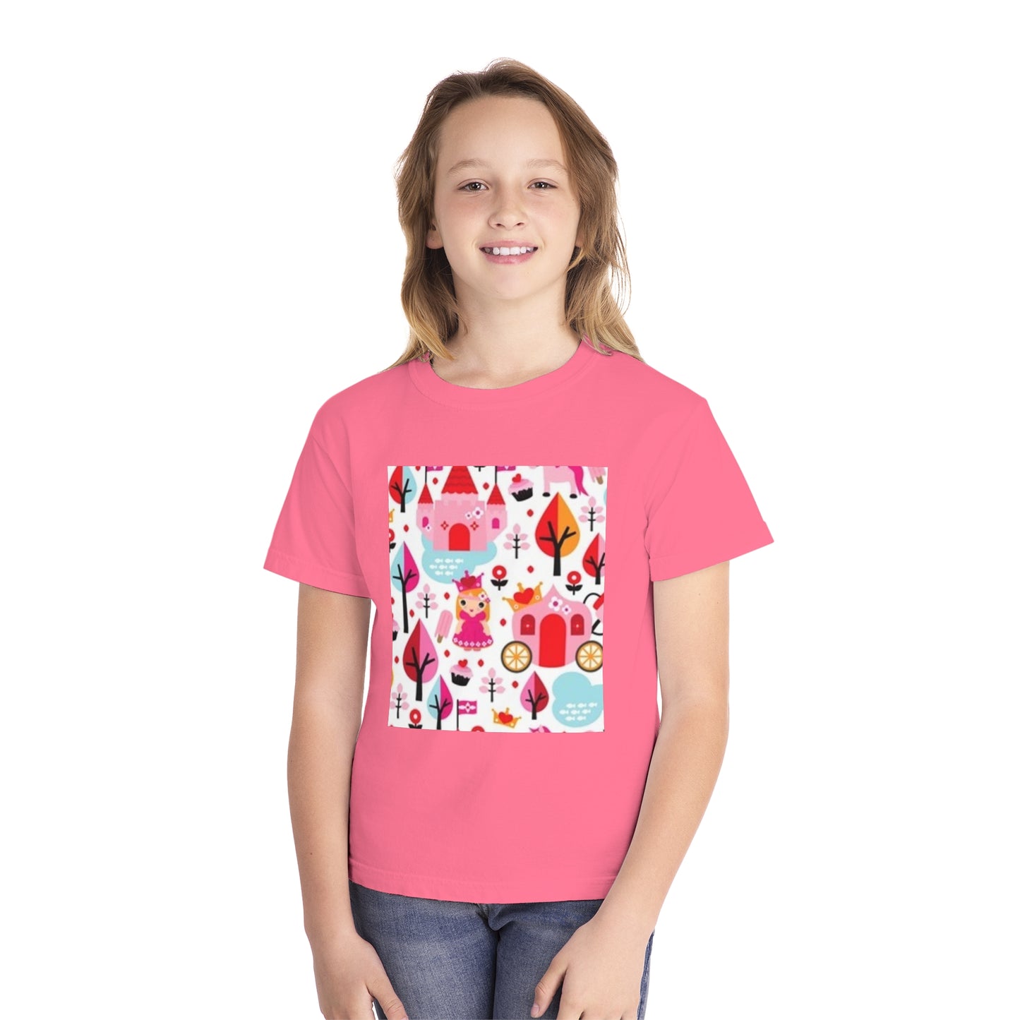 Youth Midweight Tee - Whimsical Fairy Tale Design for Kids