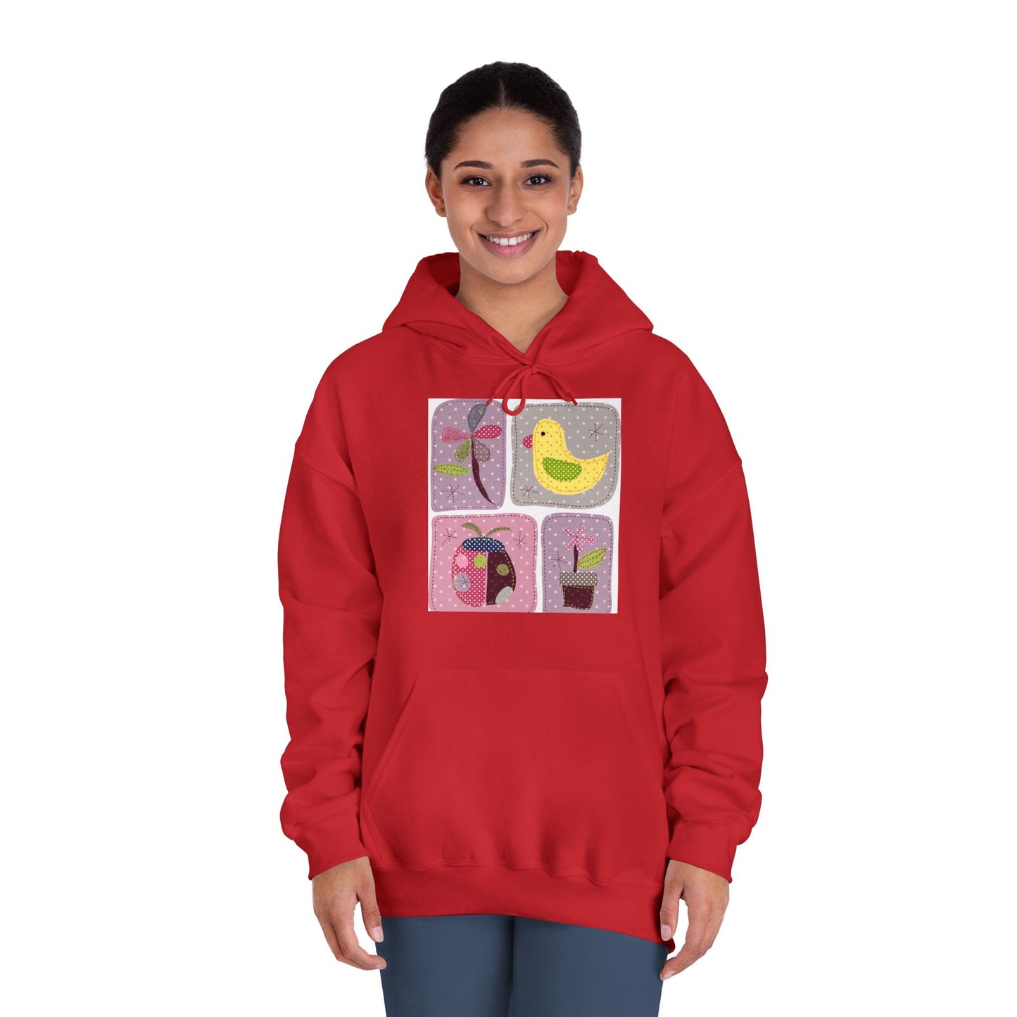 Cozy Unisex Hooded Sweatshirt with Floral Design - Perfect for Spring Celebrations