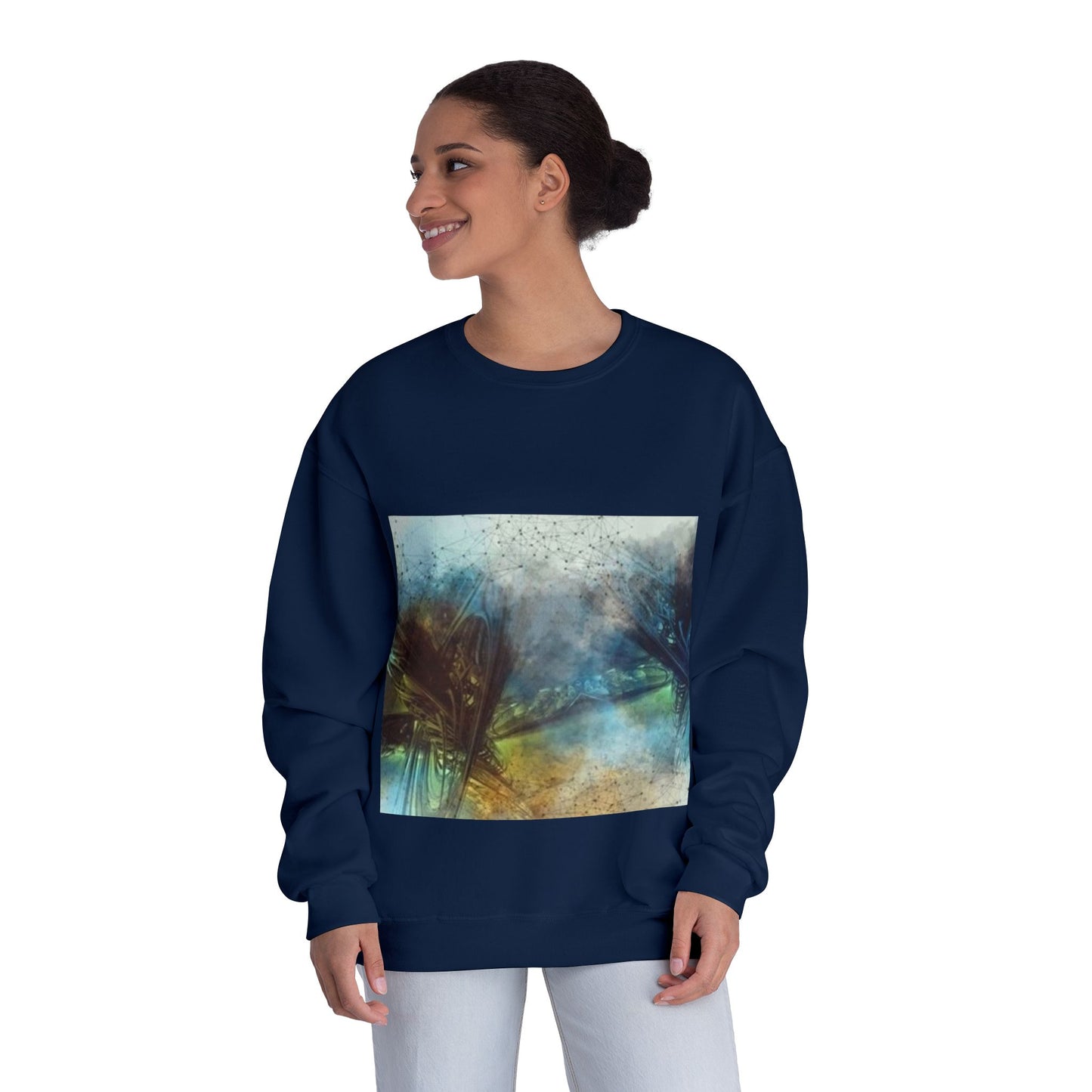 Tranquil Abstract Unisex Crewneck Sweatshirt - Cozy & Artistic