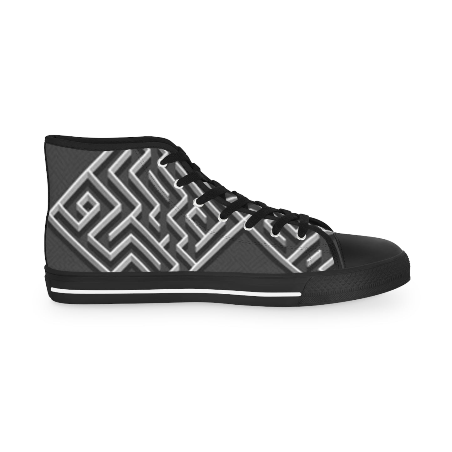 Stylish Black and White High Top Sneakers for Men