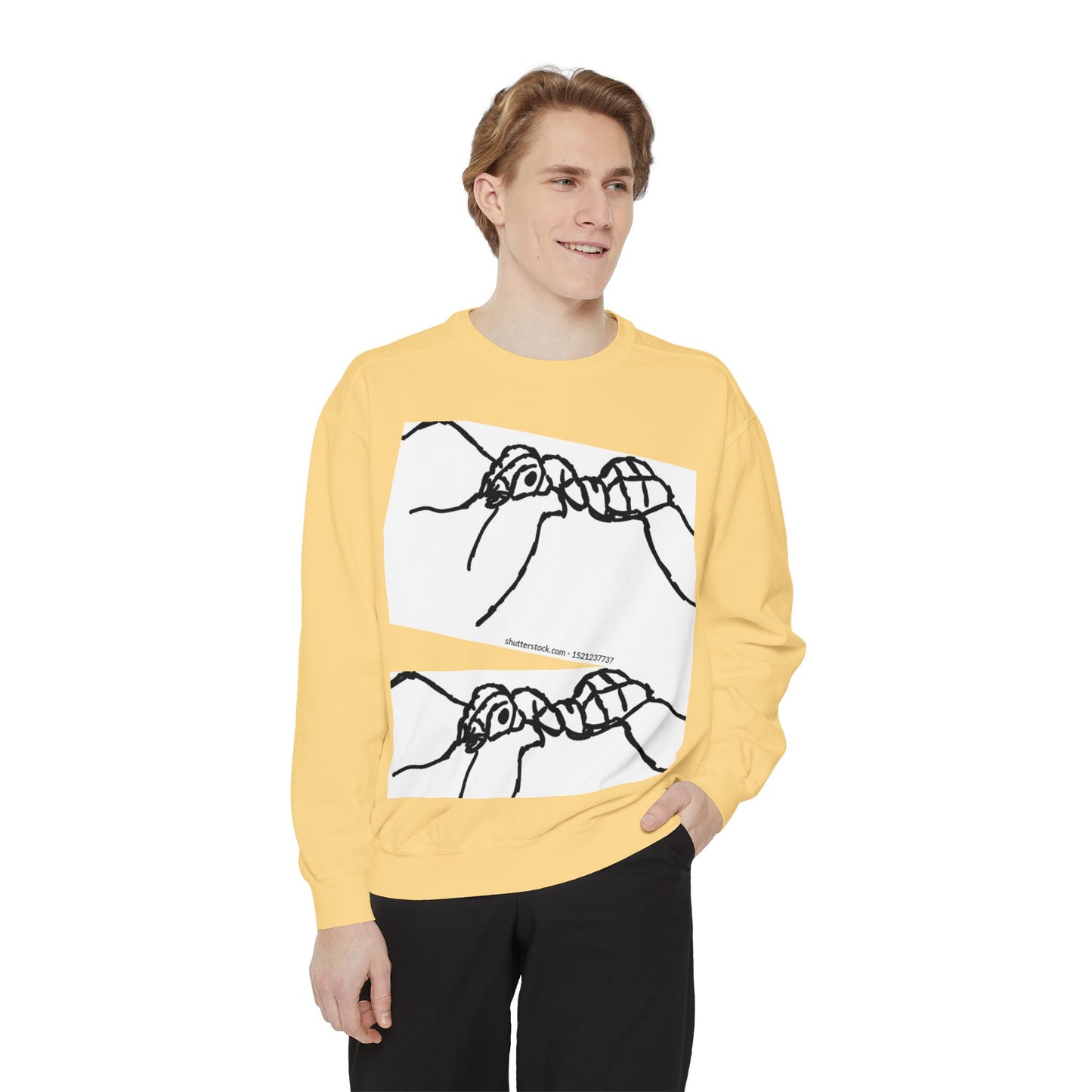 Ant-Inspired Unisex Garment-Dyed Sweatshirt - Unique Nature Lover Gift