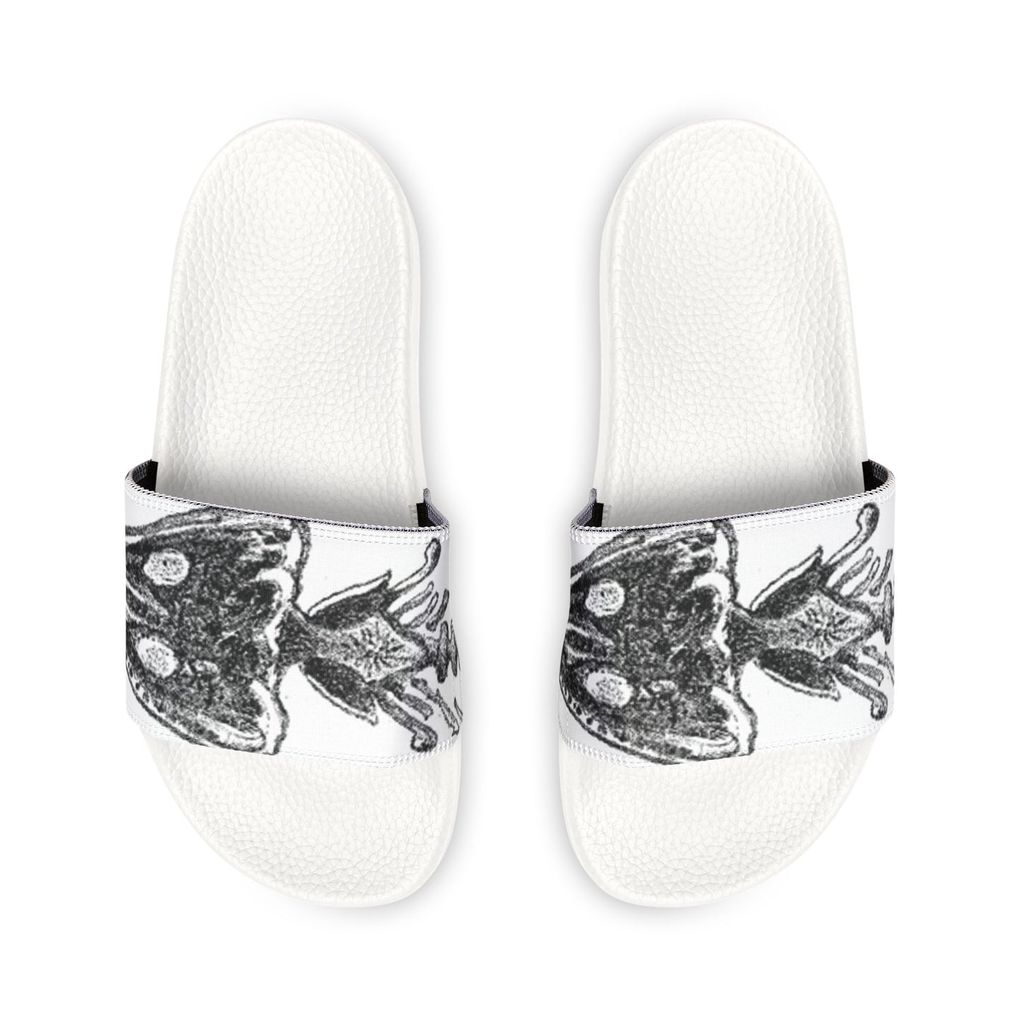 Artistic Men’s Removable-Strap Sandals with Butterfly Design