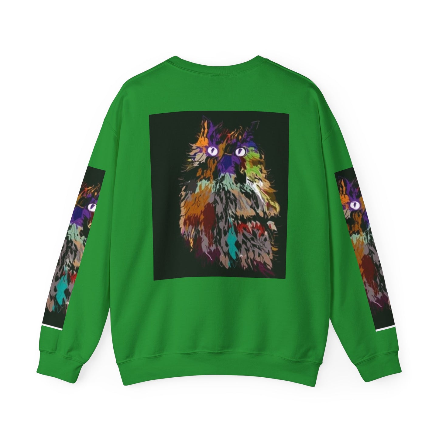 Colorful Owl Crewneck Sweatshirt - Unisex Heavy Blend™ - Cozy Art Wear for Animal Lovers
