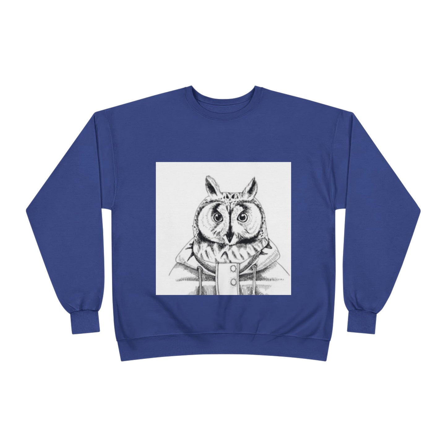 Whimsical Owl Eco-Friendly Crewneck Sweatshirt - Unisex