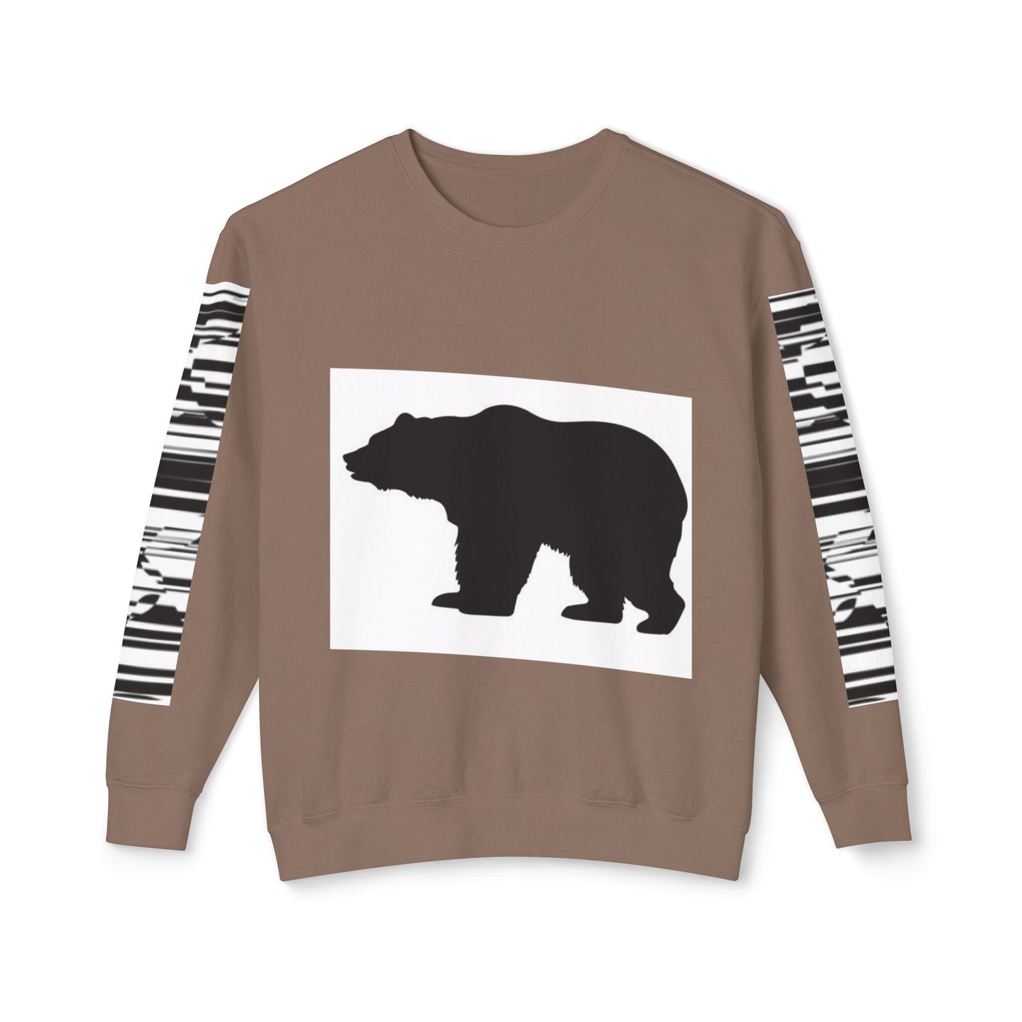 Stylish Bear Graphic Unisex Lightweight Crewneck Sweatshirt