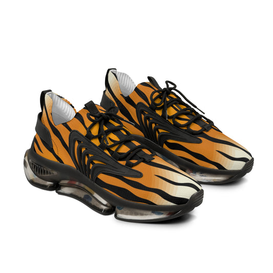 Trendy Tiger Print Mesh Sneakers for Active Lifestyle