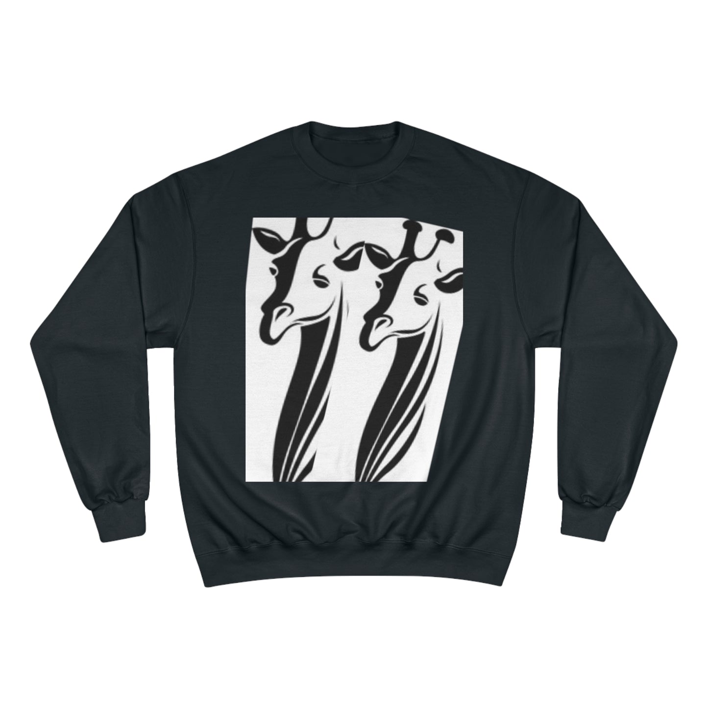 Giraffe Lovers Champion Sweatshirt - Cozy Wildlife Apparel