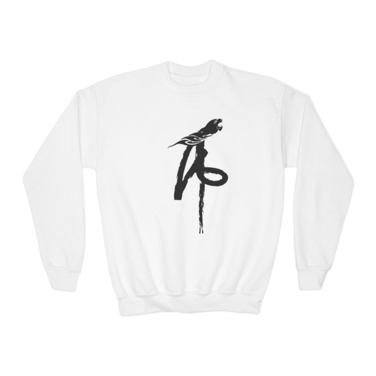 Youth Crewneck Sweatshirt with Parrot Design - Comfortable & Stylish for All Occasions
