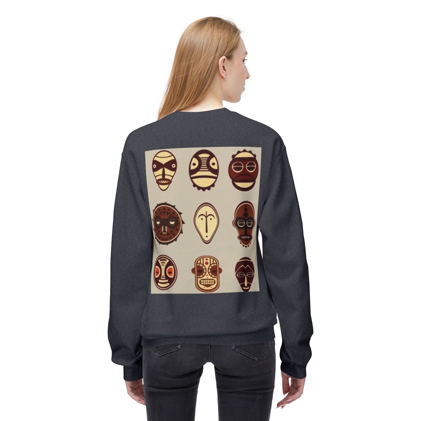 Artistic Horse Illustration Fleece Crewneck Sweatshirt - Unisex