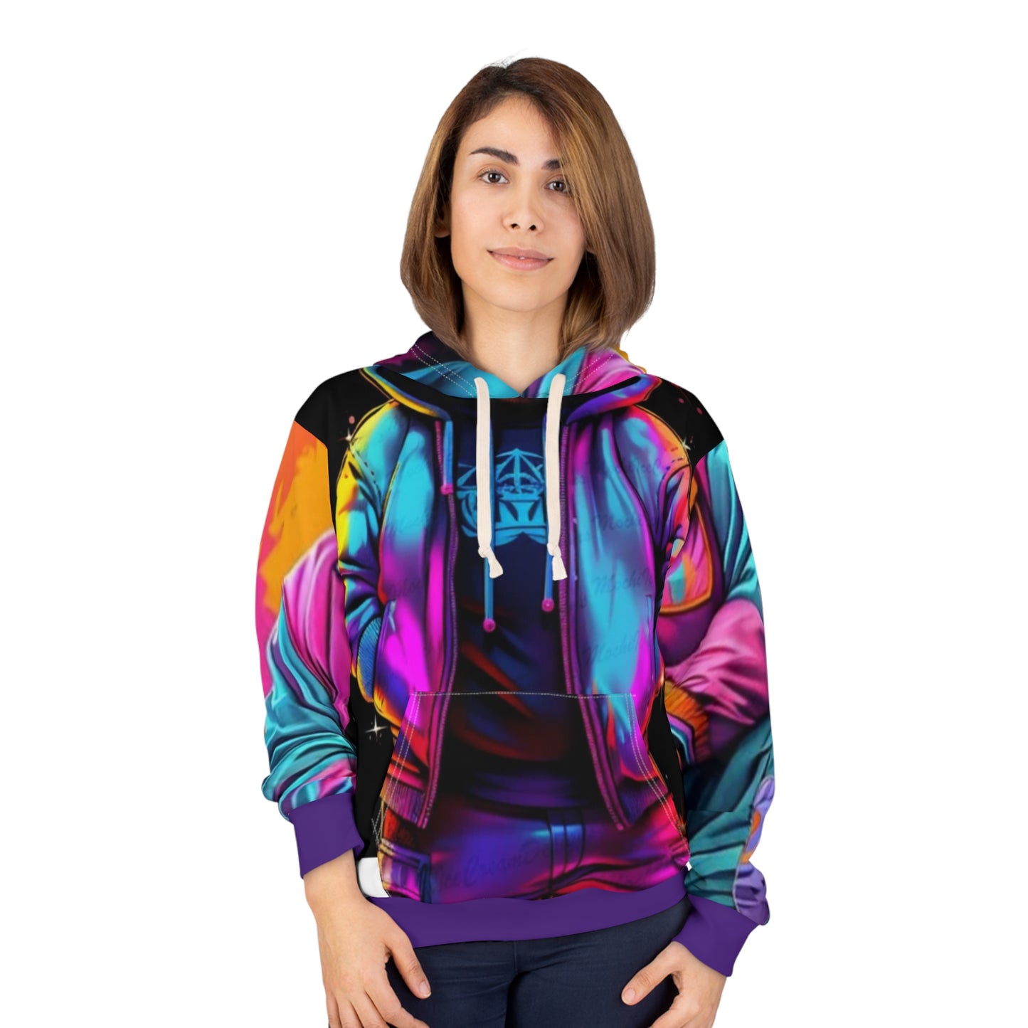Vibrant Bear Graphic Unisex Pullover Hoodie - Streetwear Style