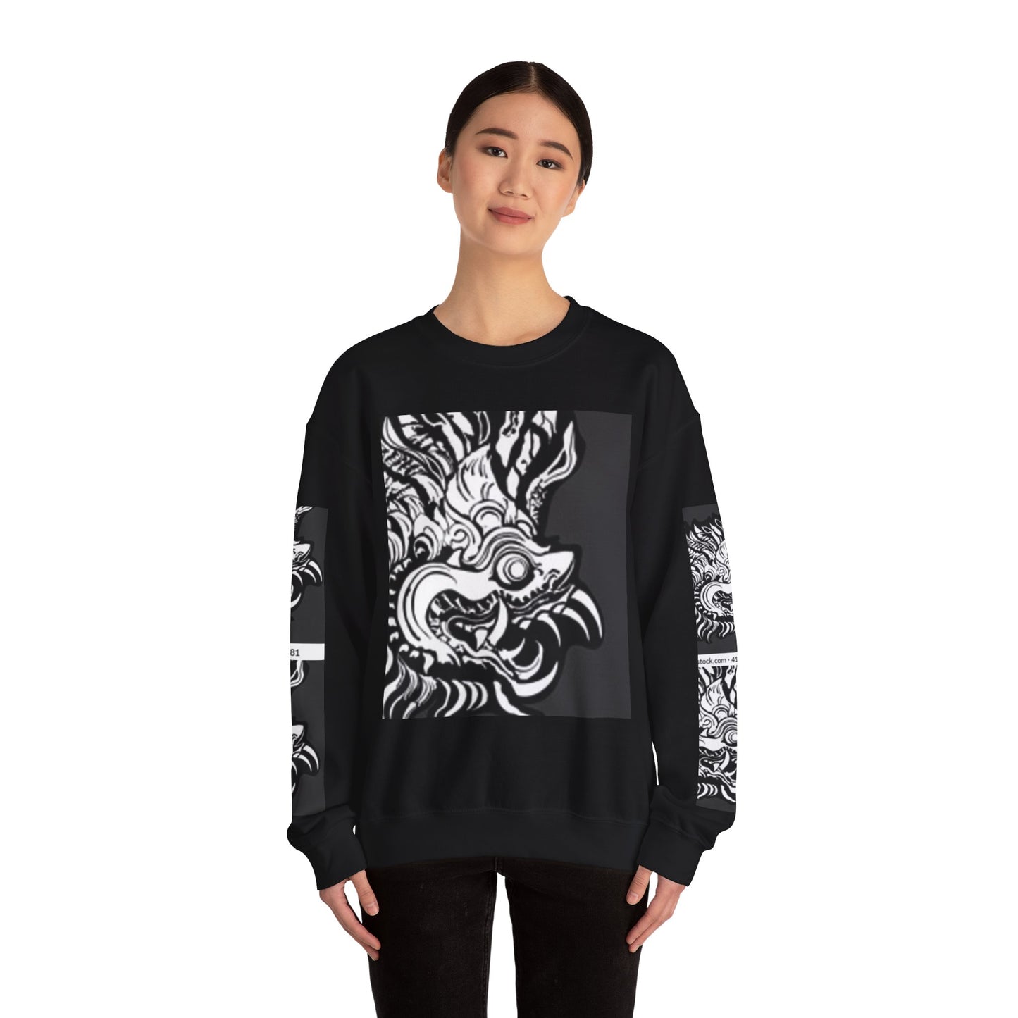 Bold Graphic Crewneck Sweatshirt - Unisex Heavy Blend™ - Perfect for Streetwear and Casual Outings