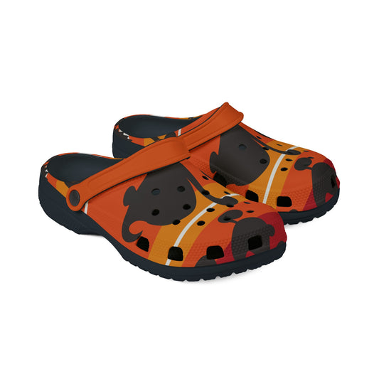 Colorful EVA Foam Rubber Shoes with Fun Pattern - Perfect for Summer Adventures!