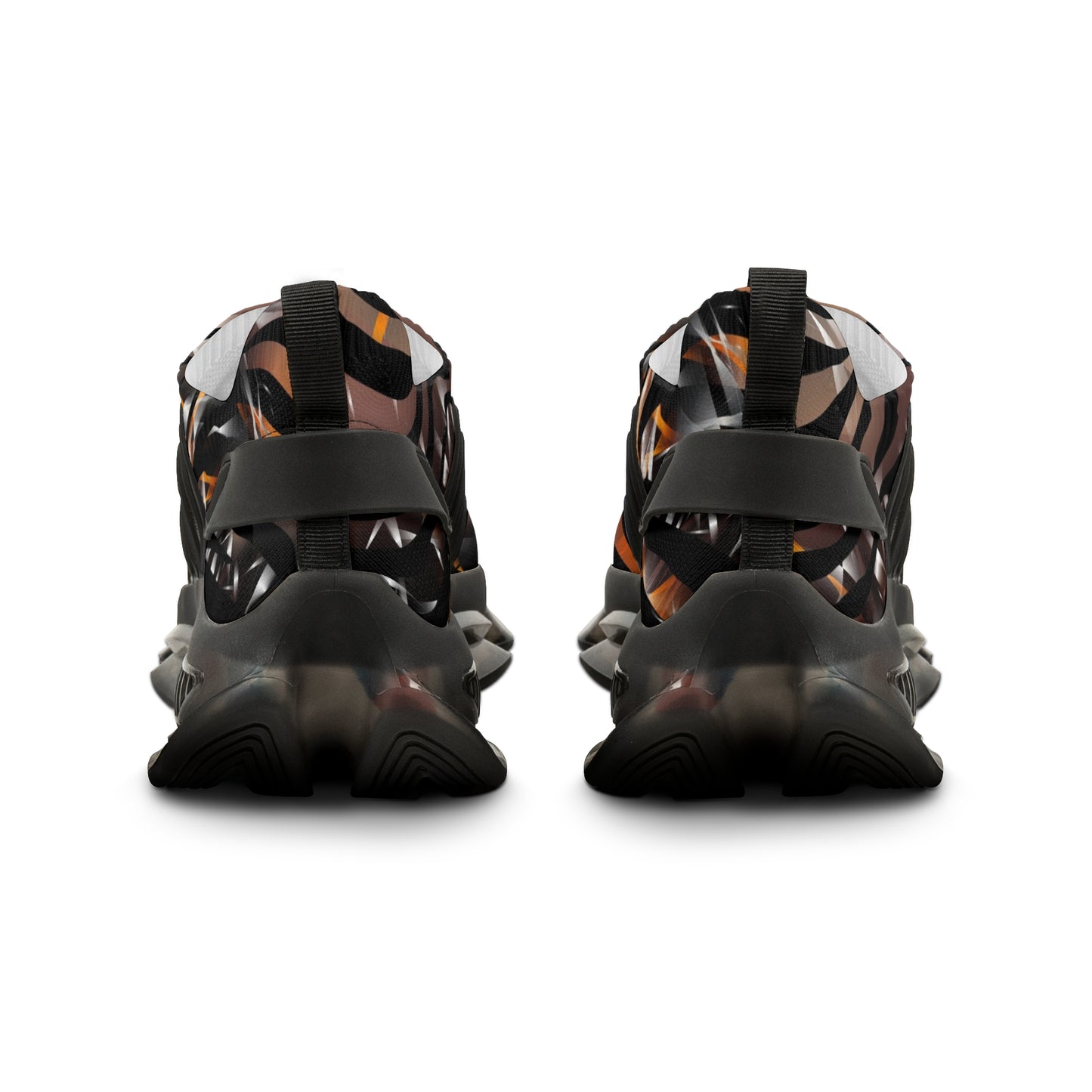 Stylish Men's Mesh Sneakers - Vibrant Animal Print Athletic Shoes