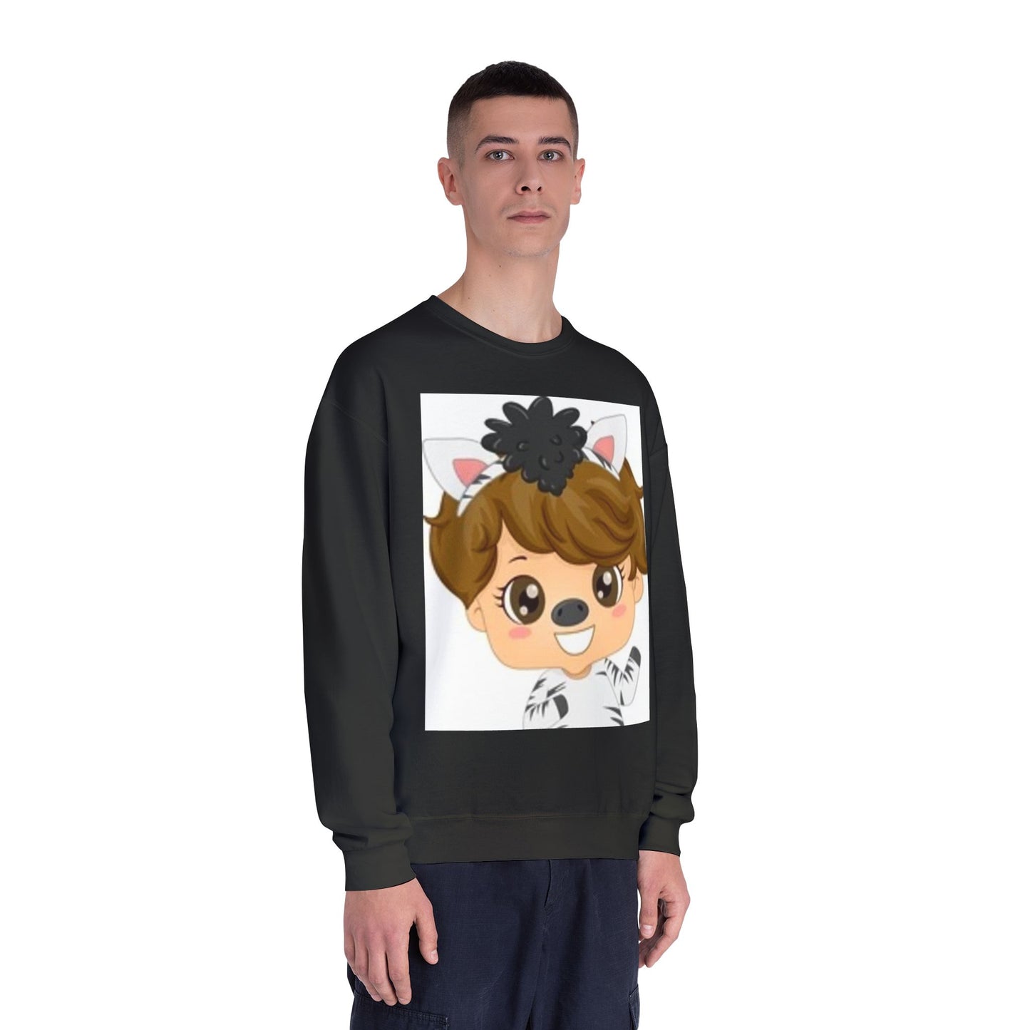 Cute Cartoon Animal Crewneck Sweatshirt for Kids