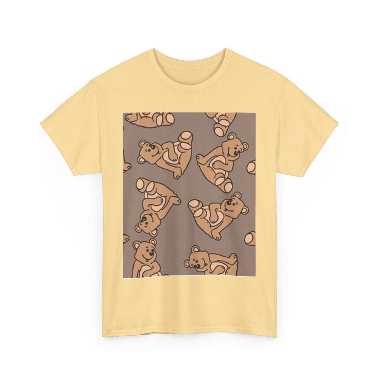 Tropical Bird Pattern Unisex Heavy Cotton Tee - Vibrant Summer Style