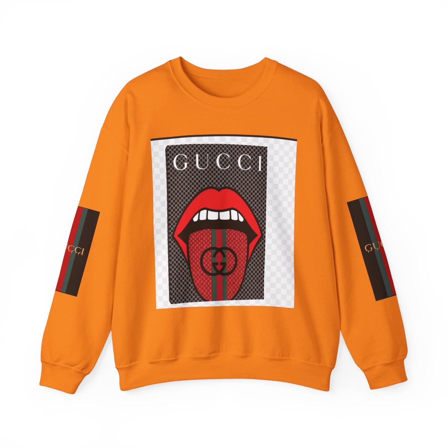 Gucci Inspired Unisex Heavy Blend Crewneck Sweatshirt - Bold Graphic Design
