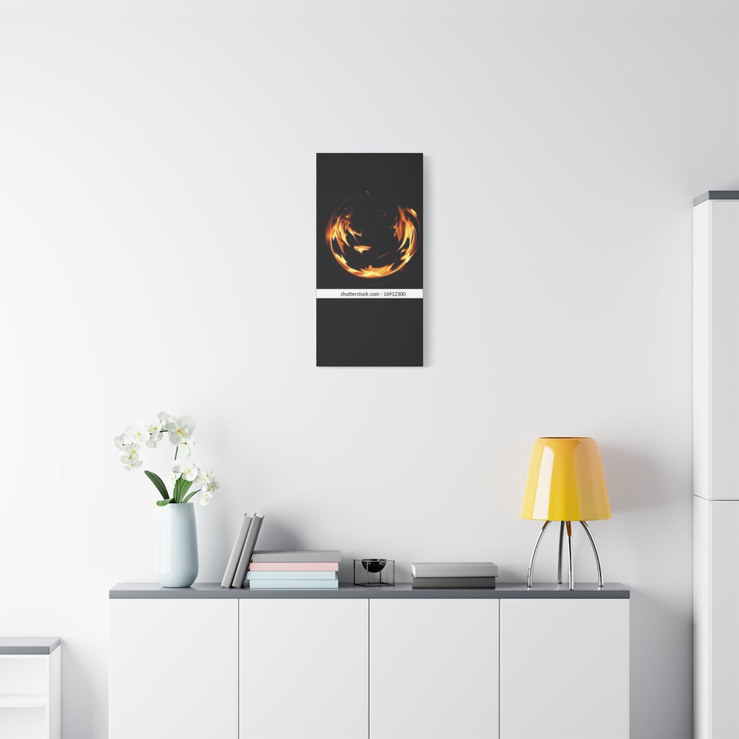 Fire Swirl Matte Canvas Art - Stretched 1.25" Gallery Wrap