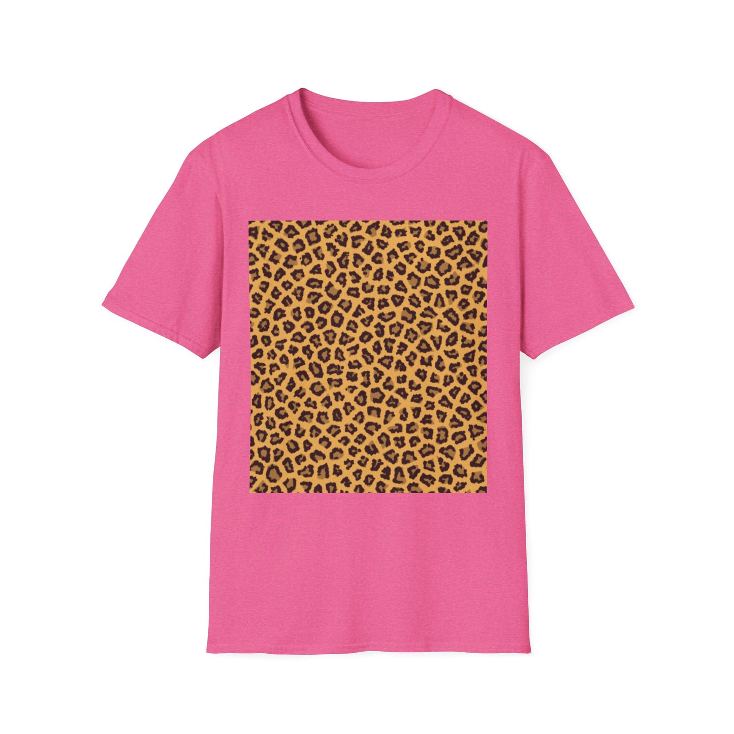 Leopard Print Unisex Softstyle T-Shirt - Trendy Casual Wear